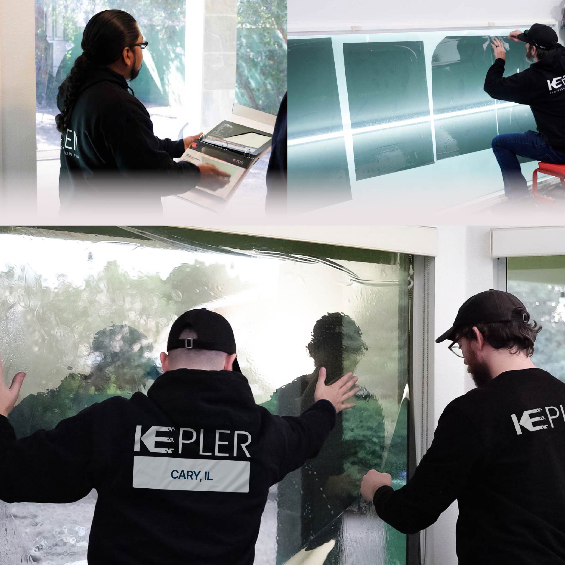Kepler Specialist Performing Commercial Window Tinting in Cary Cary