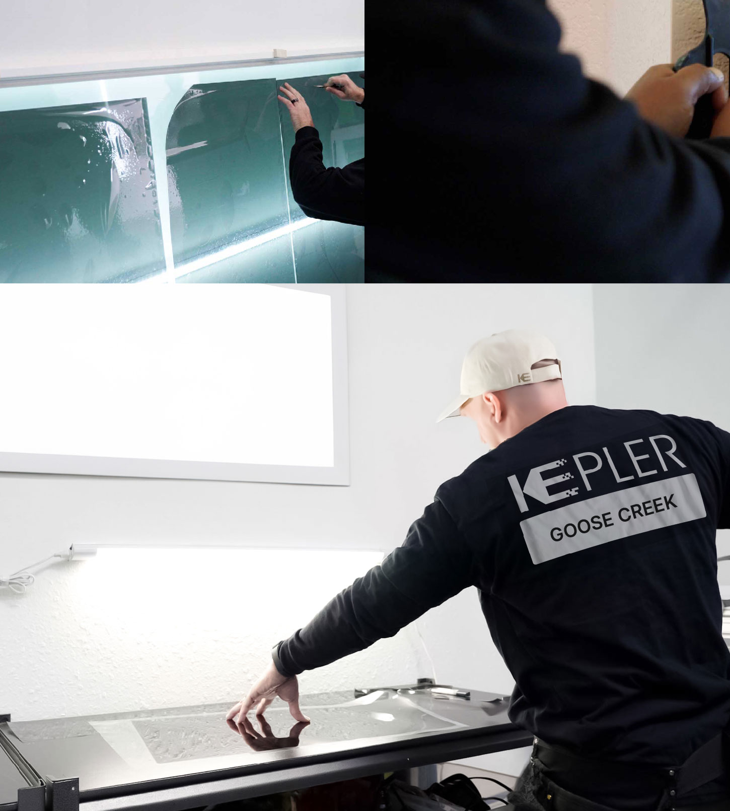 Window Tinting Specialist Cutting Film in Goose Creek, South Carolina