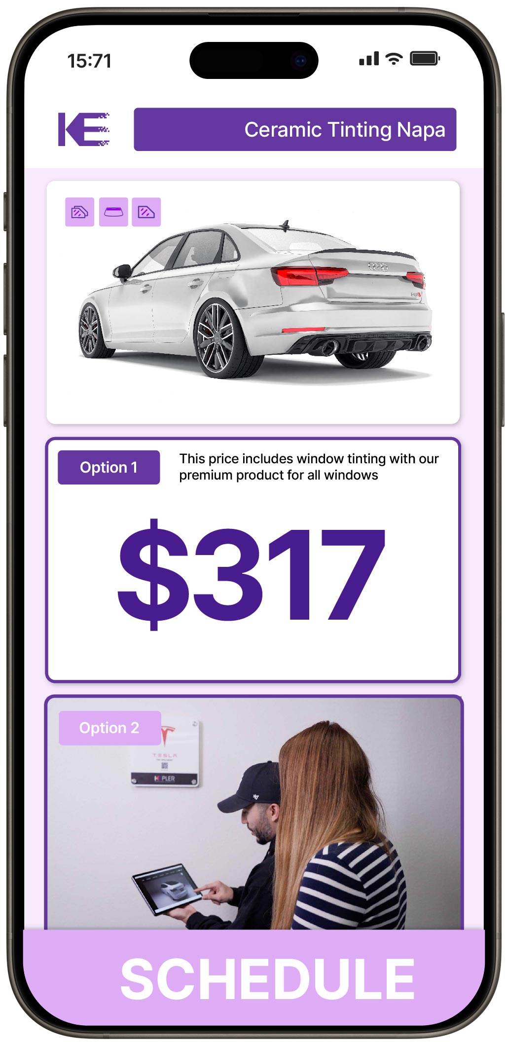 View Competitive Ceramic Window Tinting Rates in Napa, California
