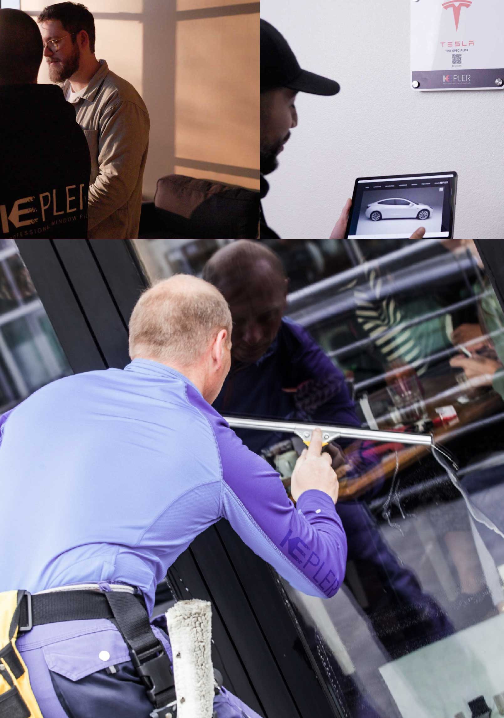 Kepler Expert Applying Anti-Graffiti Window Film to a Battle Ground Shop Front
