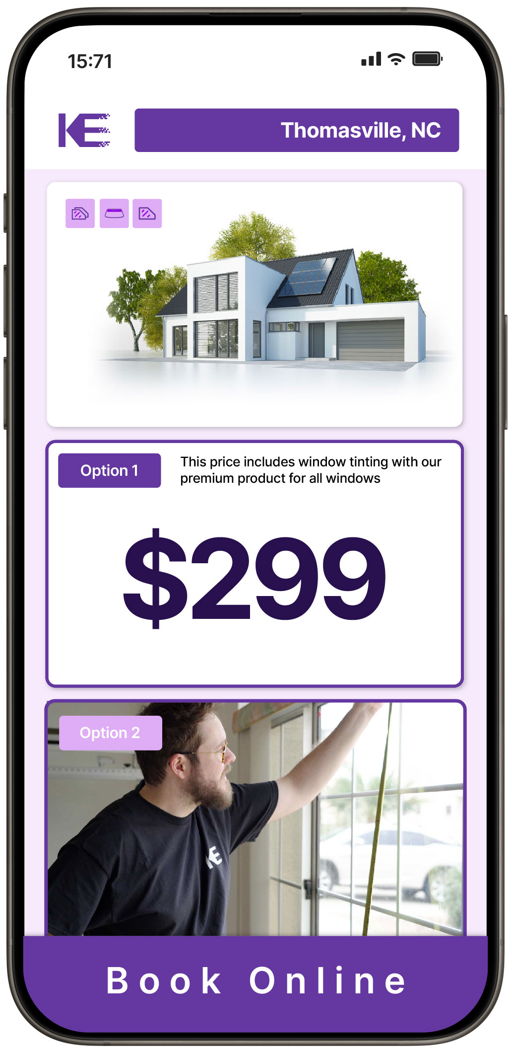 View Competitive Home Window Tinting Prices in Thomasville, North Carolina
