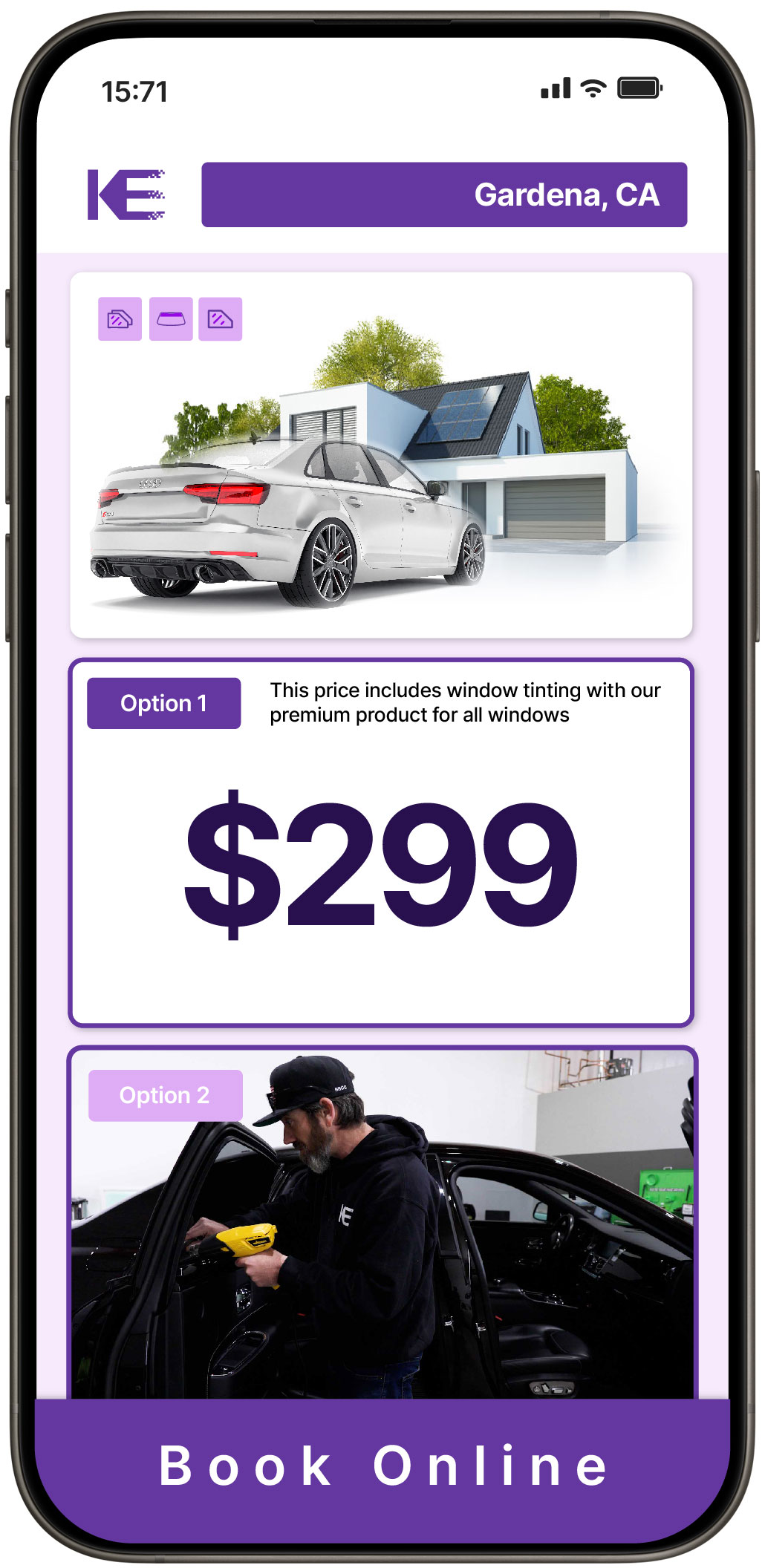View Affordable Tesla Window Tinting Rates in Stanton, California