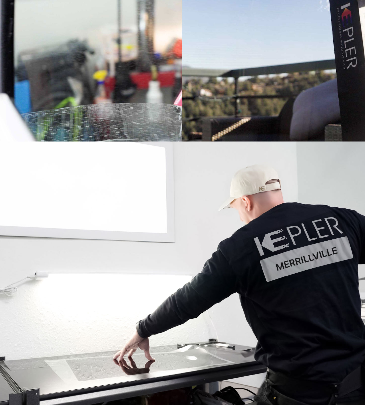 Window Tinting Specialist Cutting Film in Merrillville, Indiana