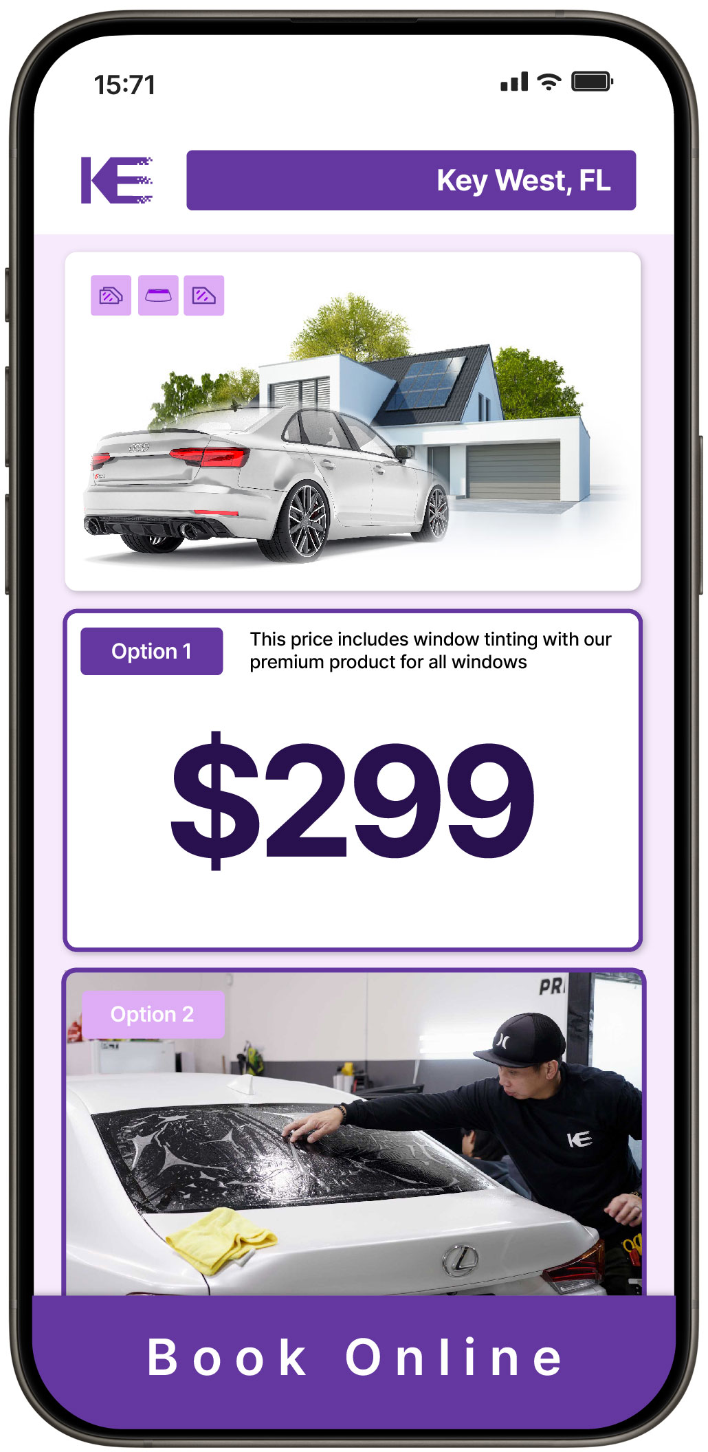 View Competitive Window Tinting Prices in Key West, Florida