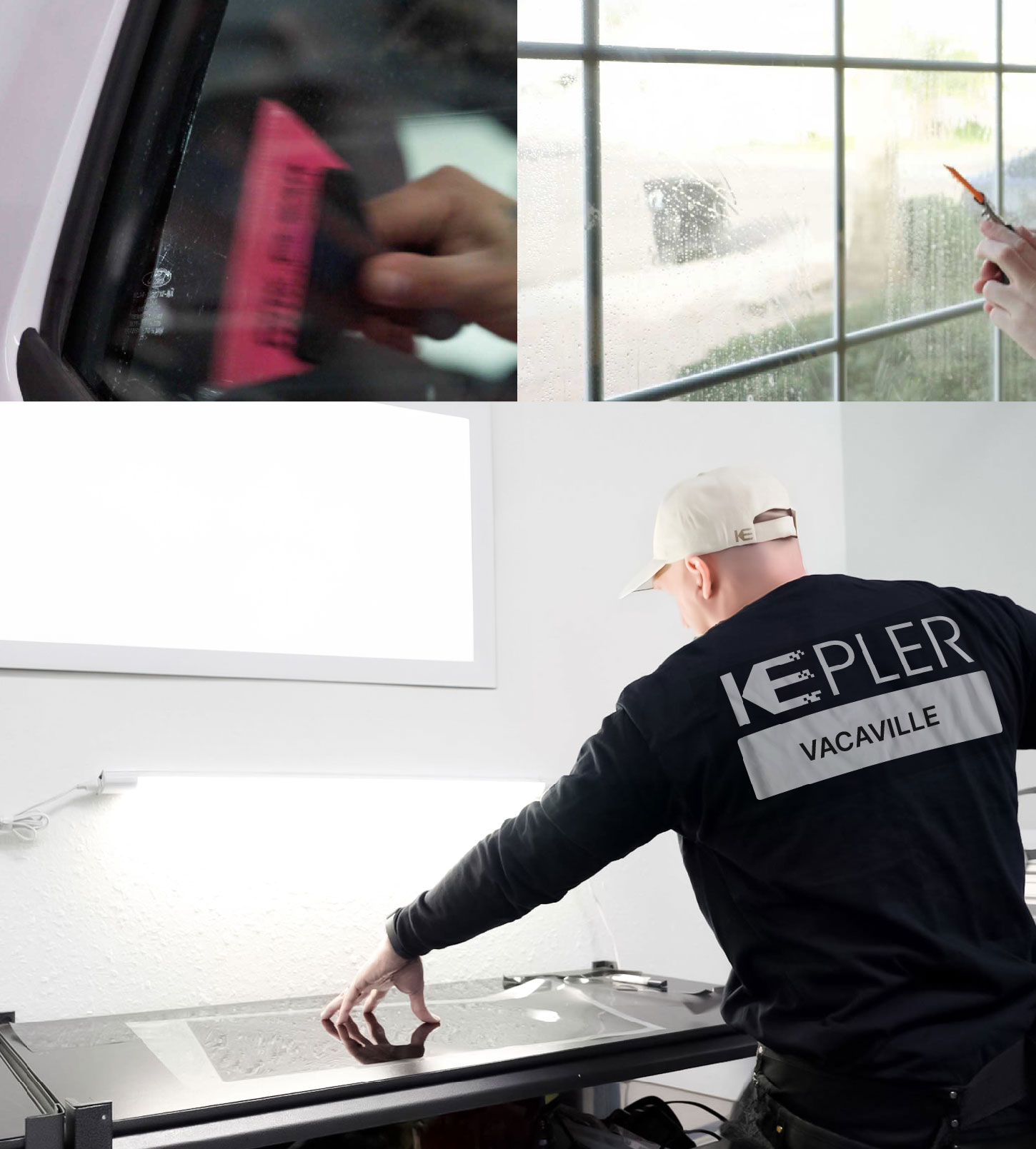 Window Tinting Specialist Cutting Film in Vacaville, California
