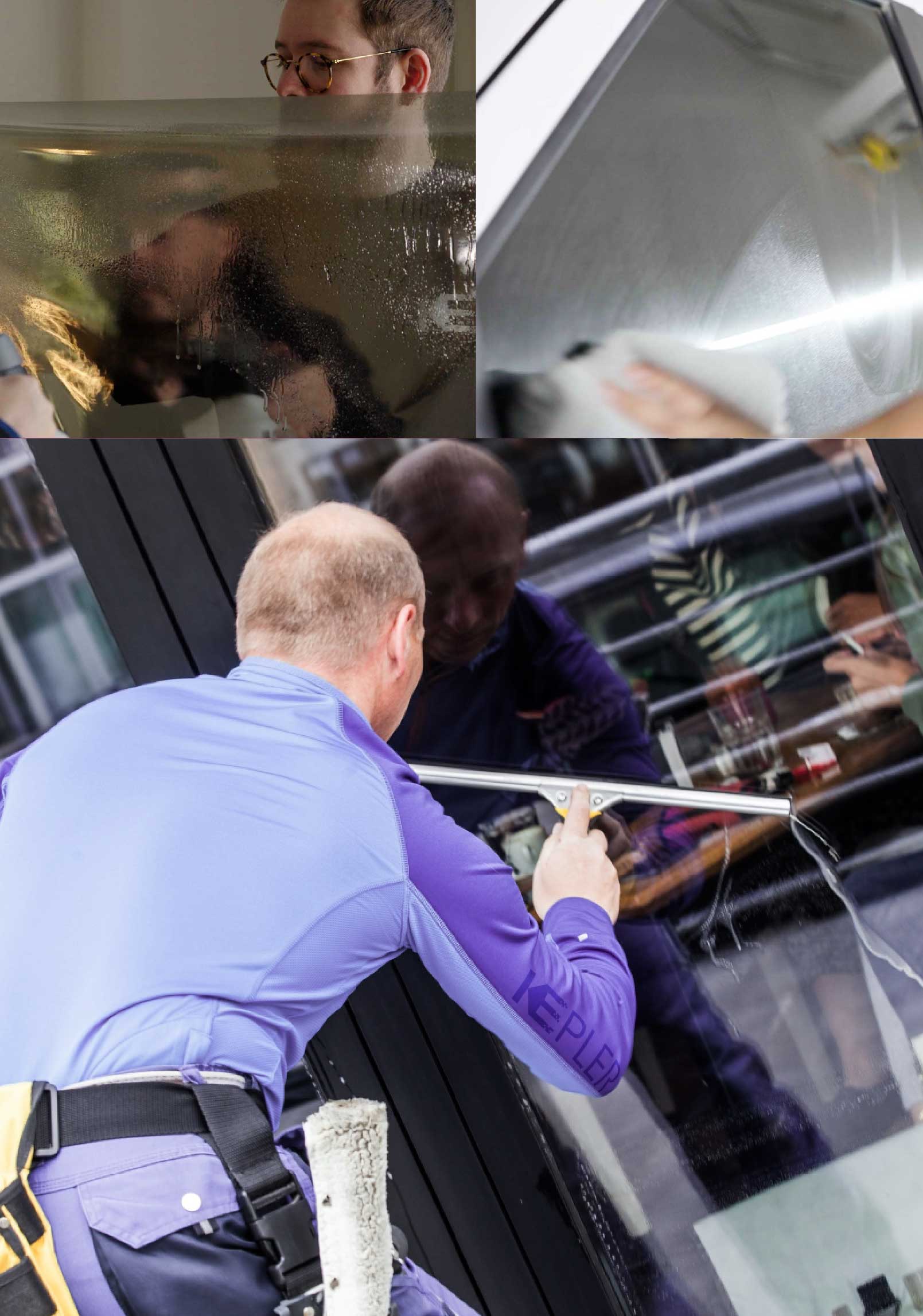 Kepler Skilled Applying Anti-Graffiti Window Film to a Floral Park Shop Front