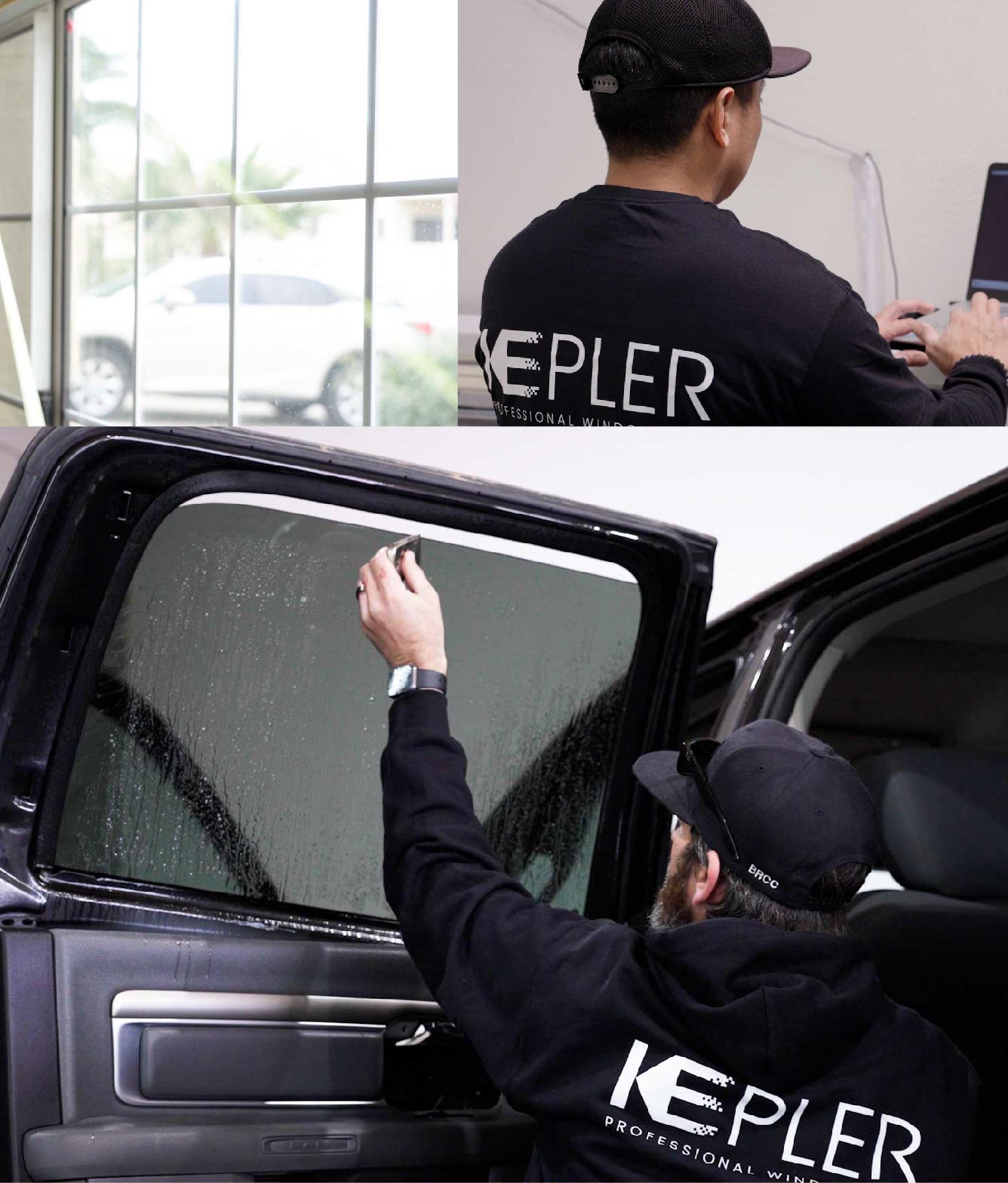 Kepler Window Tinting Specialists at Work in North Grafton, Massachusetts