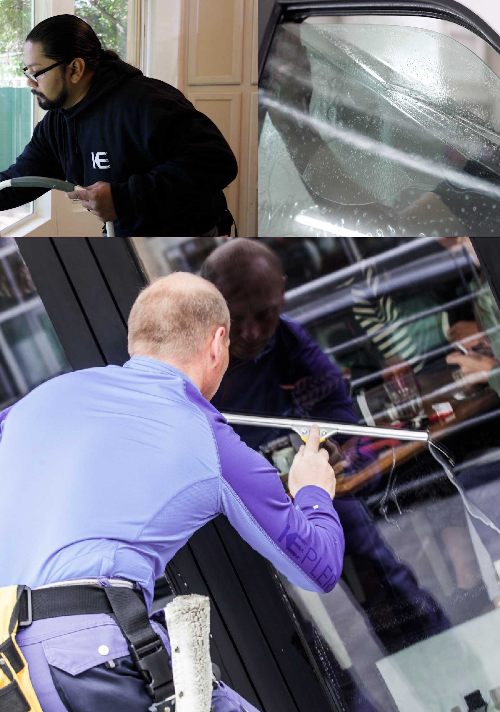 Kepler Expert Applying Anti-Graffiti Window Film to a Douglas Shop Front