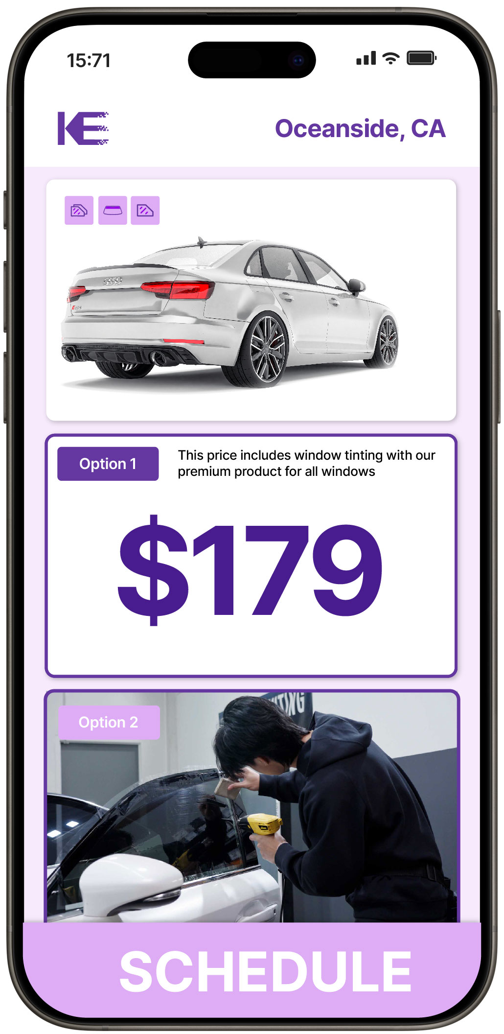 View Competitive Car Window Tinting Prices in Oceanside, California