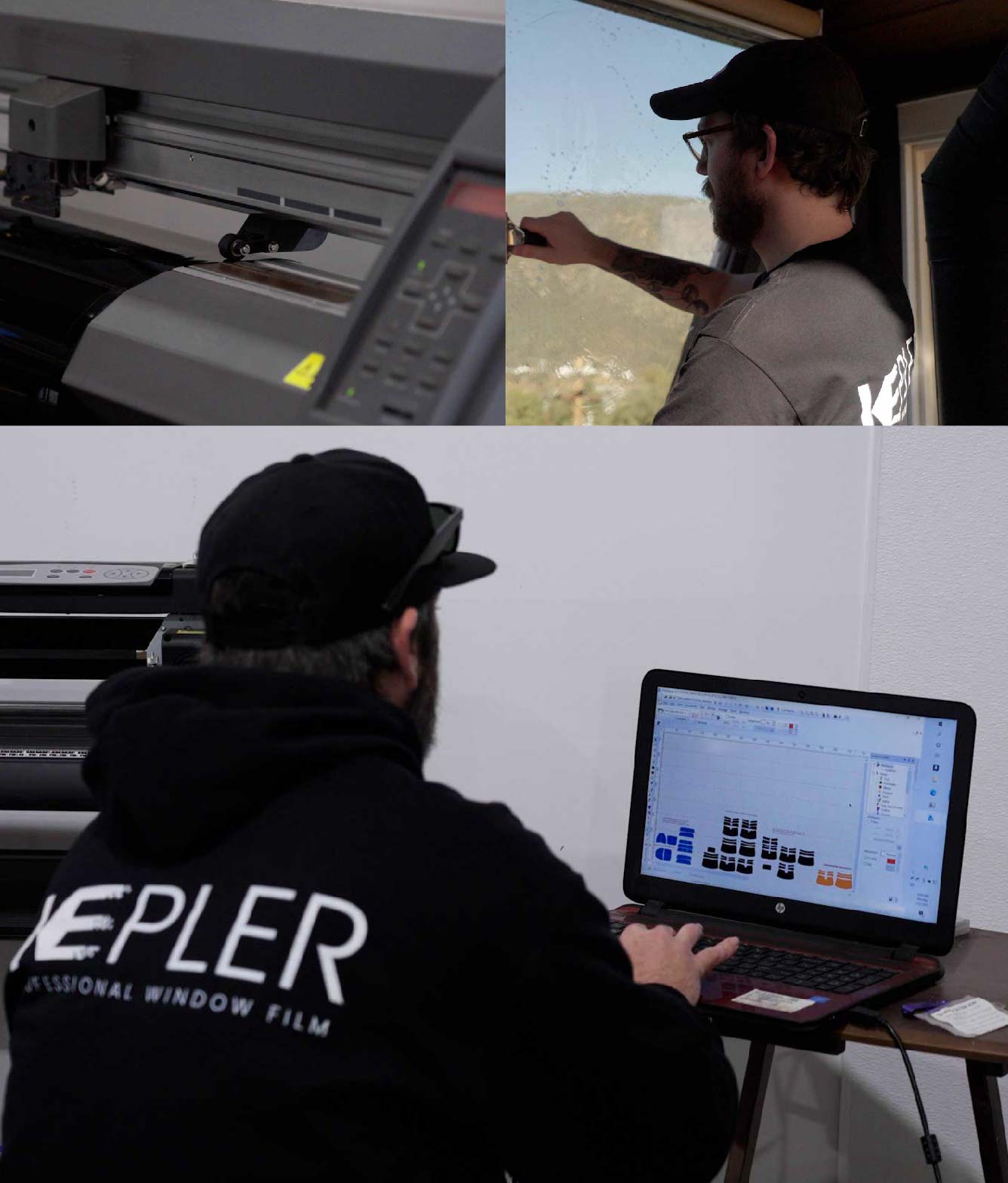 Ceramic Window Tinting Expert Cutting Film in Bismarck, North Dakota