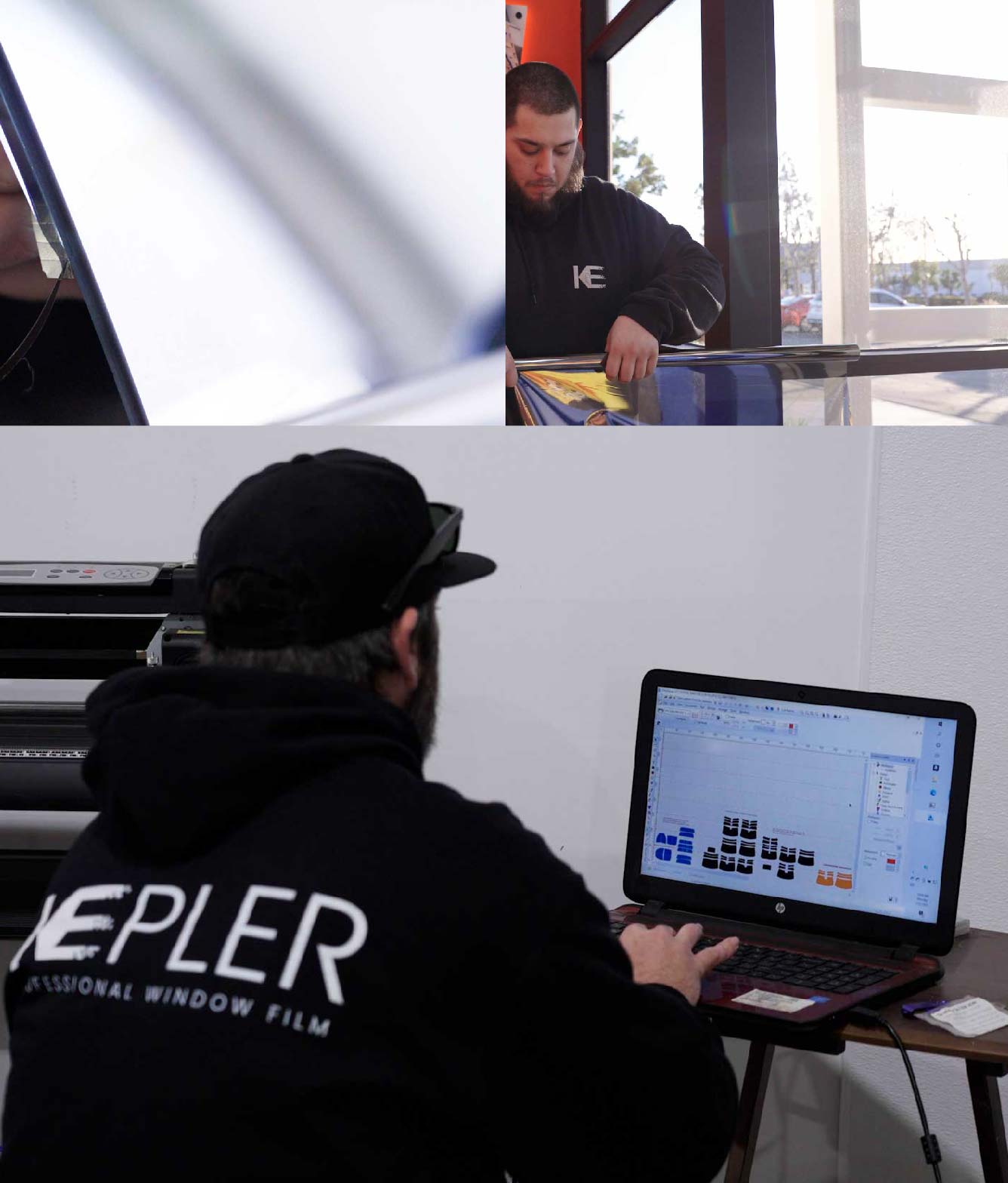 Ceramic Window Tinting Expert Cutting Film in Phoenix, Arizona