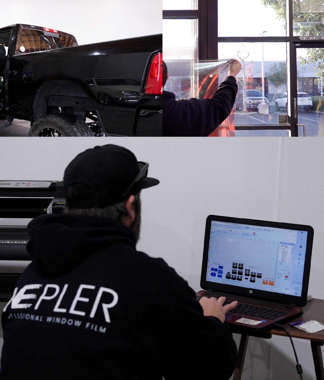 Ceramic Window Tinting Expert Cutting Film in Dyersburg, Tennessee
