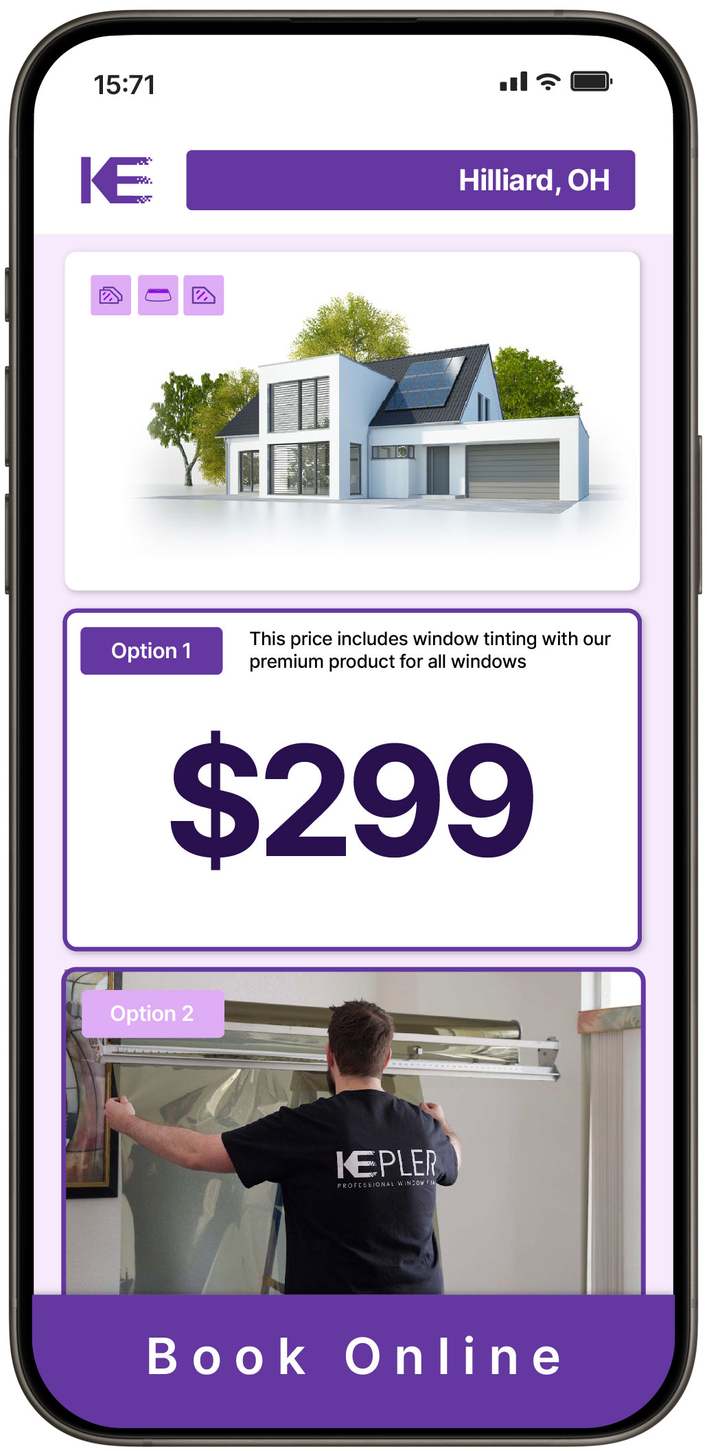 View Competitive Home Window Tinting Prices in Hilliard, Ohio
