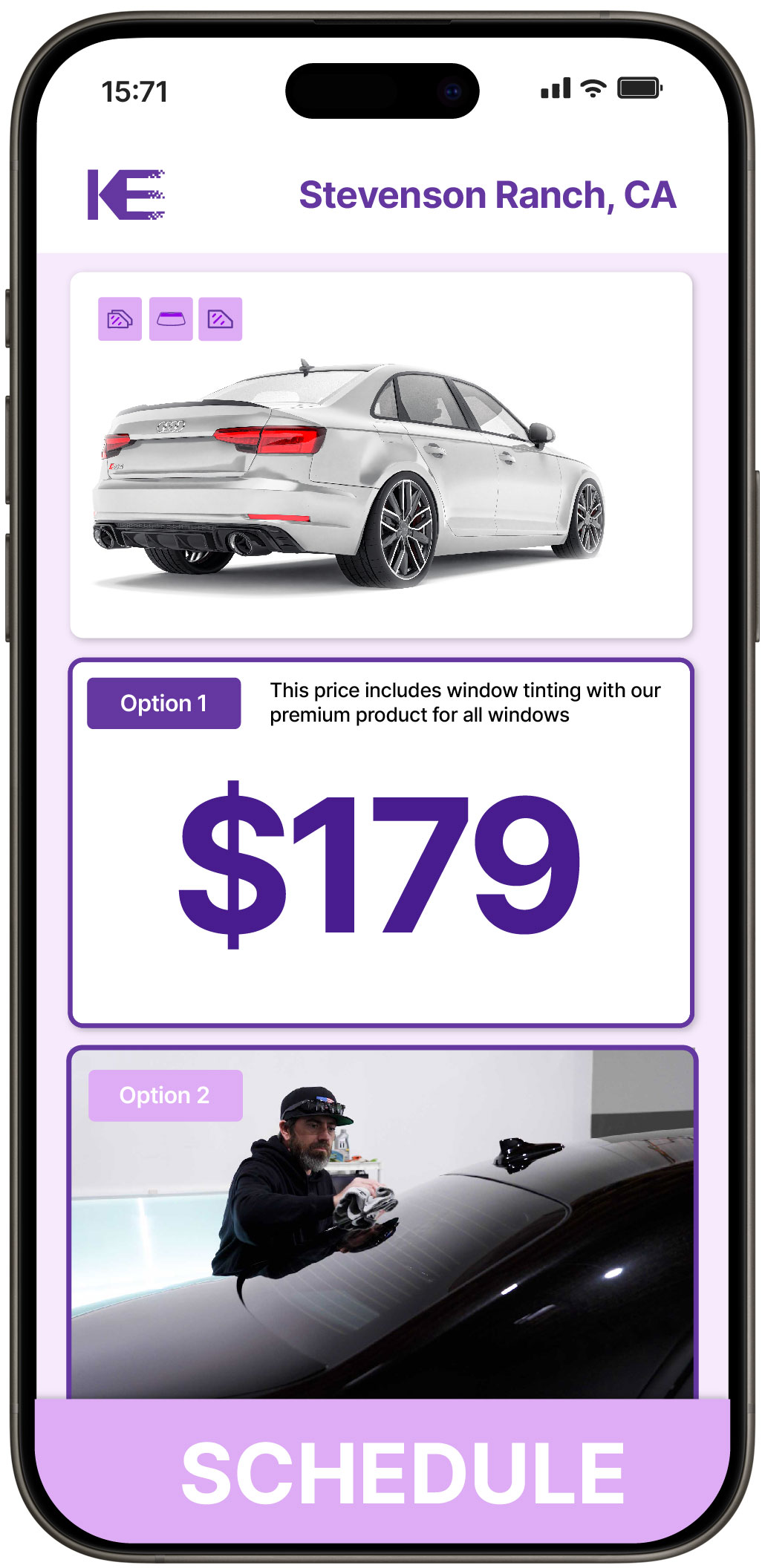 View Competitive Car Window Tinting Rates in Stevenson Ranch, California