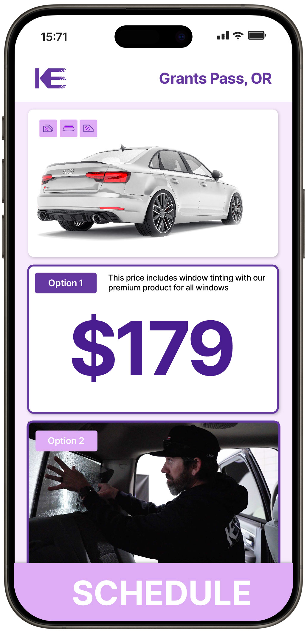 View Affordable Car Window Tinting Rates in Grants Pass, Oregon