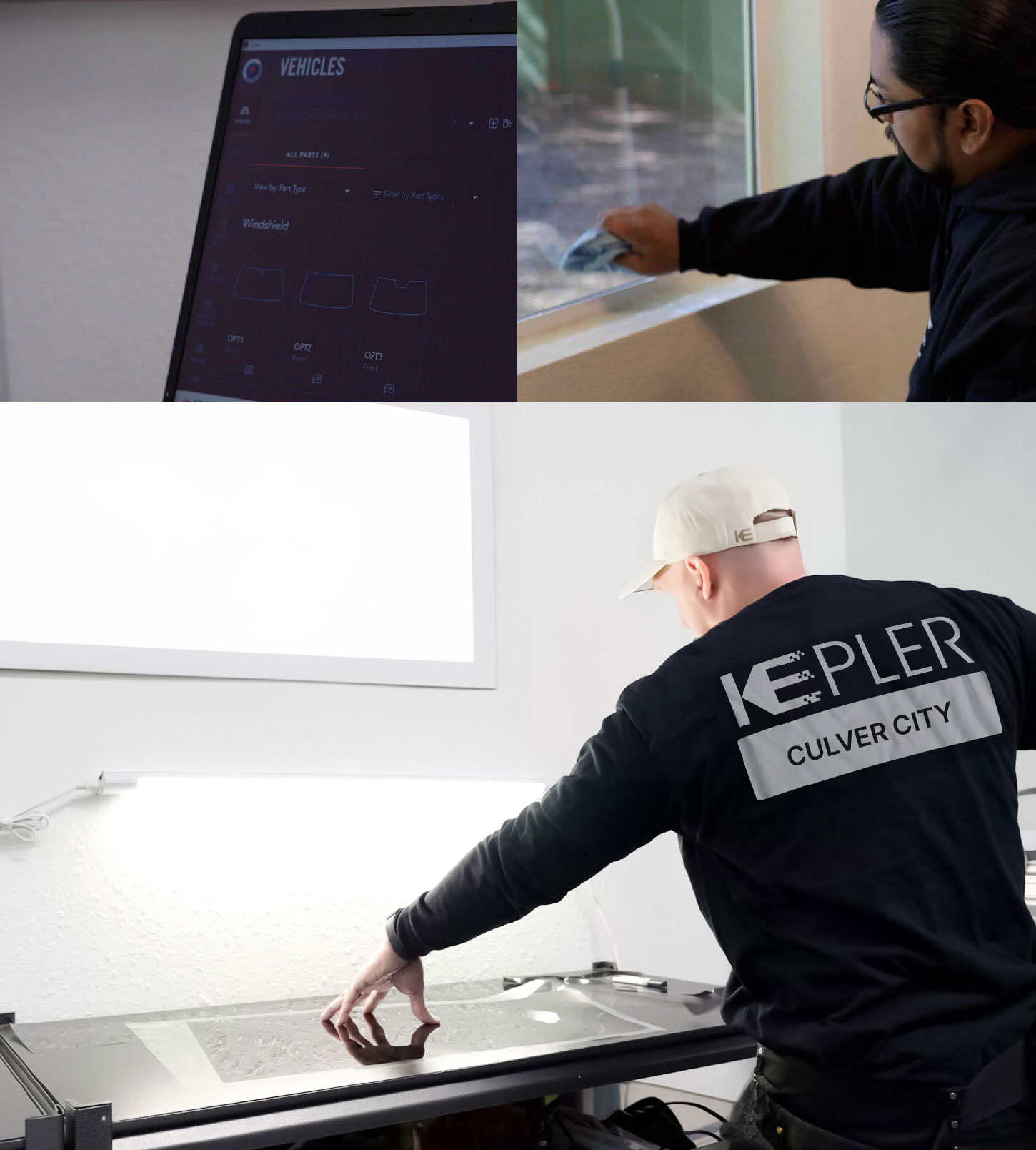 Window Tinting Specialist Cutting Film in Culver City, California