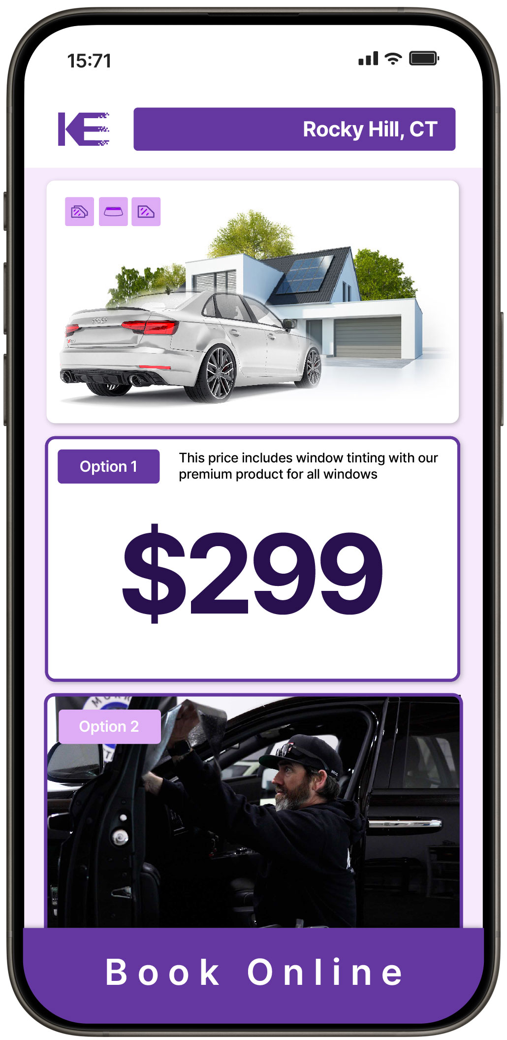 View Affordable Tesla Window Tinting Prices in East Hartford, Connecticut