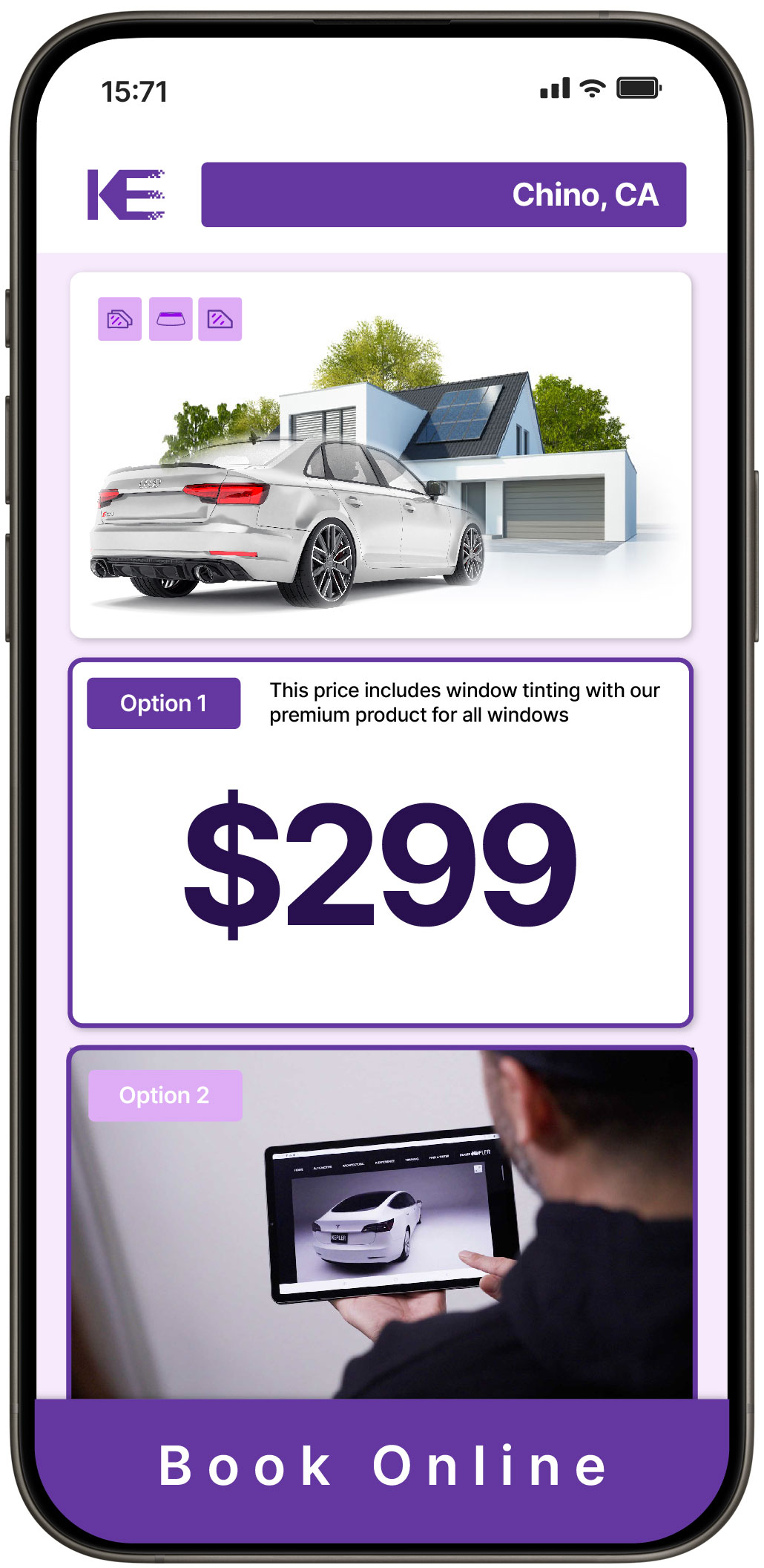 View Competitive Window Tinting Prices in Chino, California