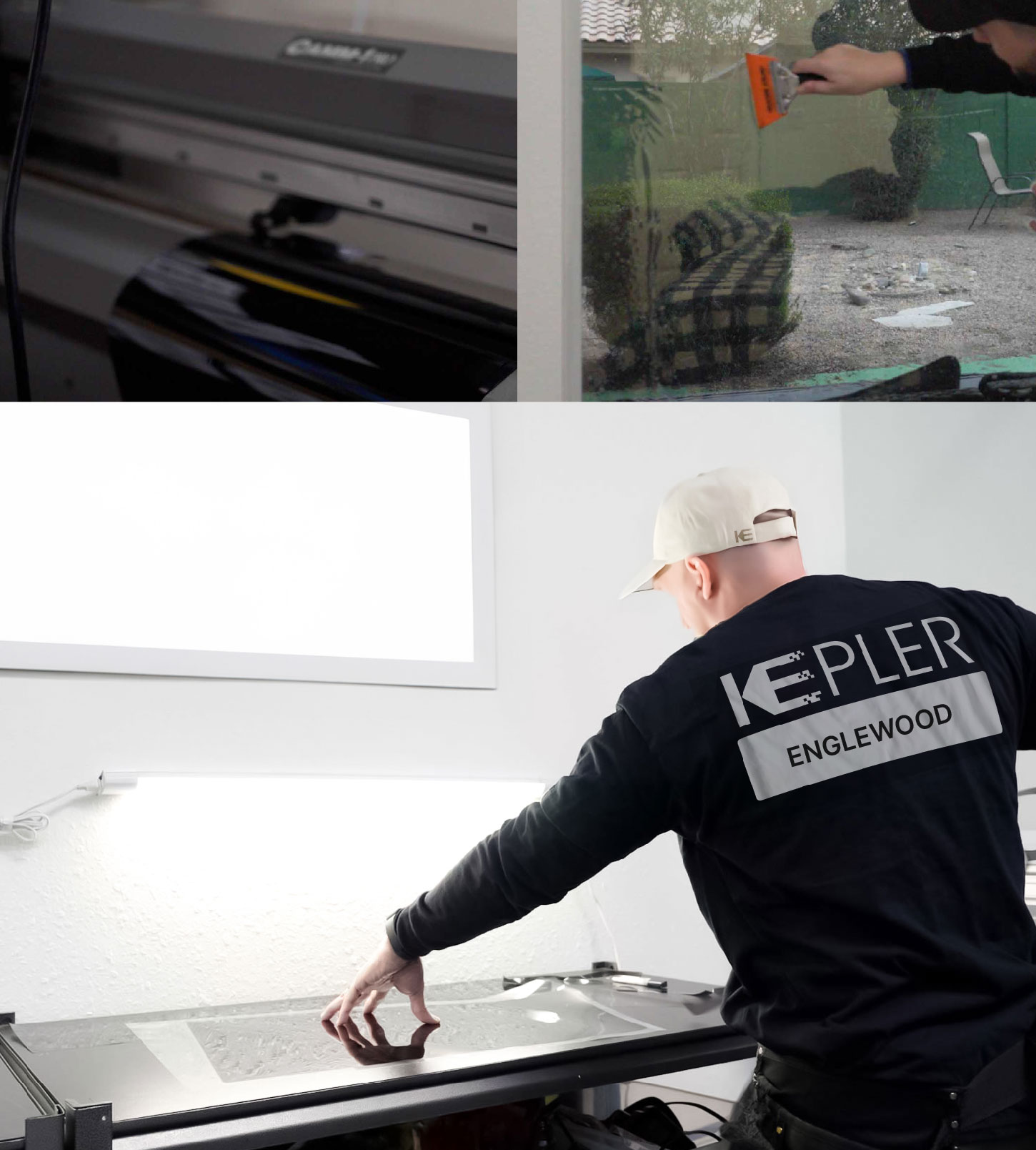 Window Tinting Specialist Cutting Film in Englewood, New Jersey