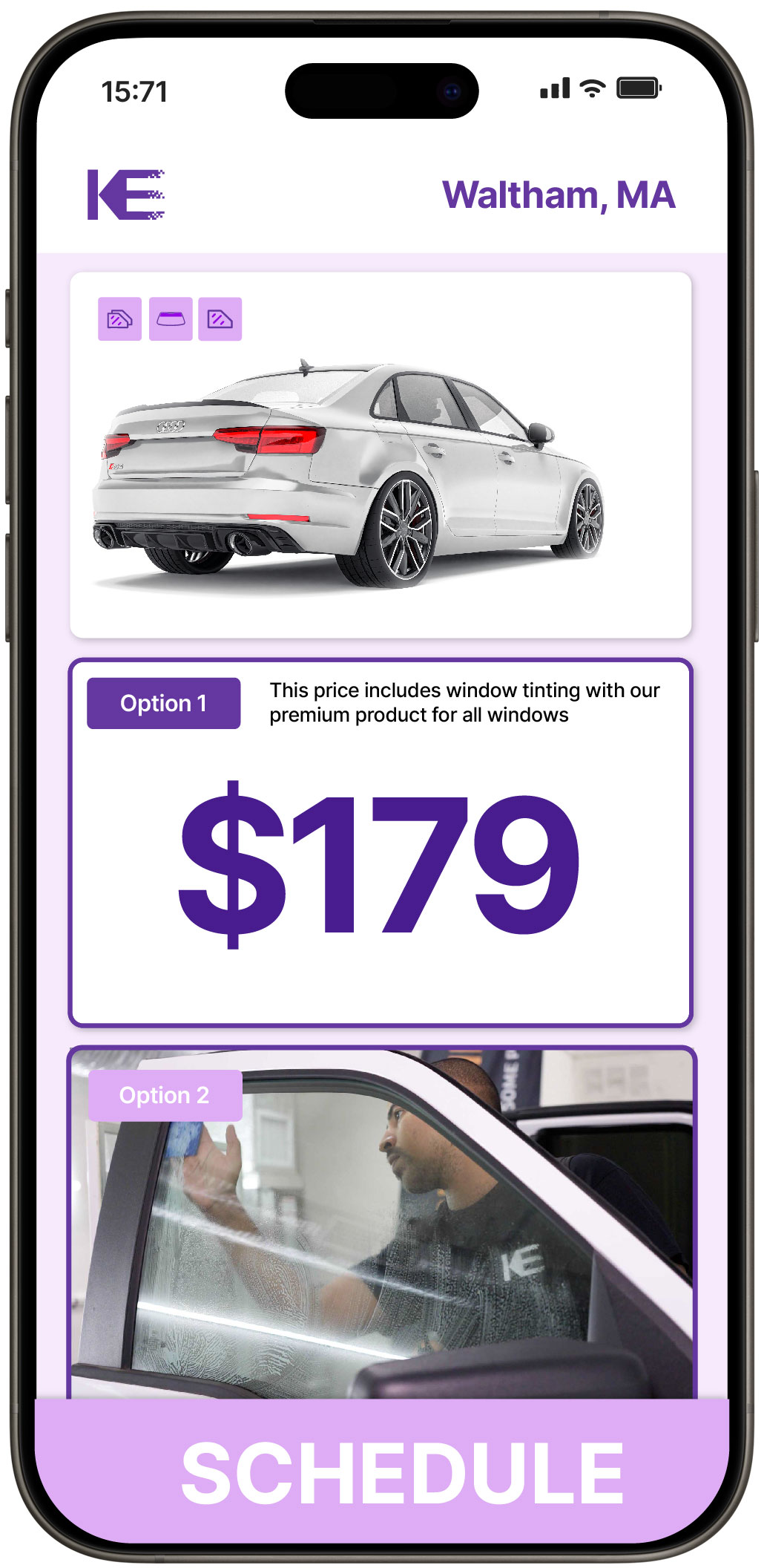 View Competitive Car Window Tinting Rates in Waltham, Massachusetts