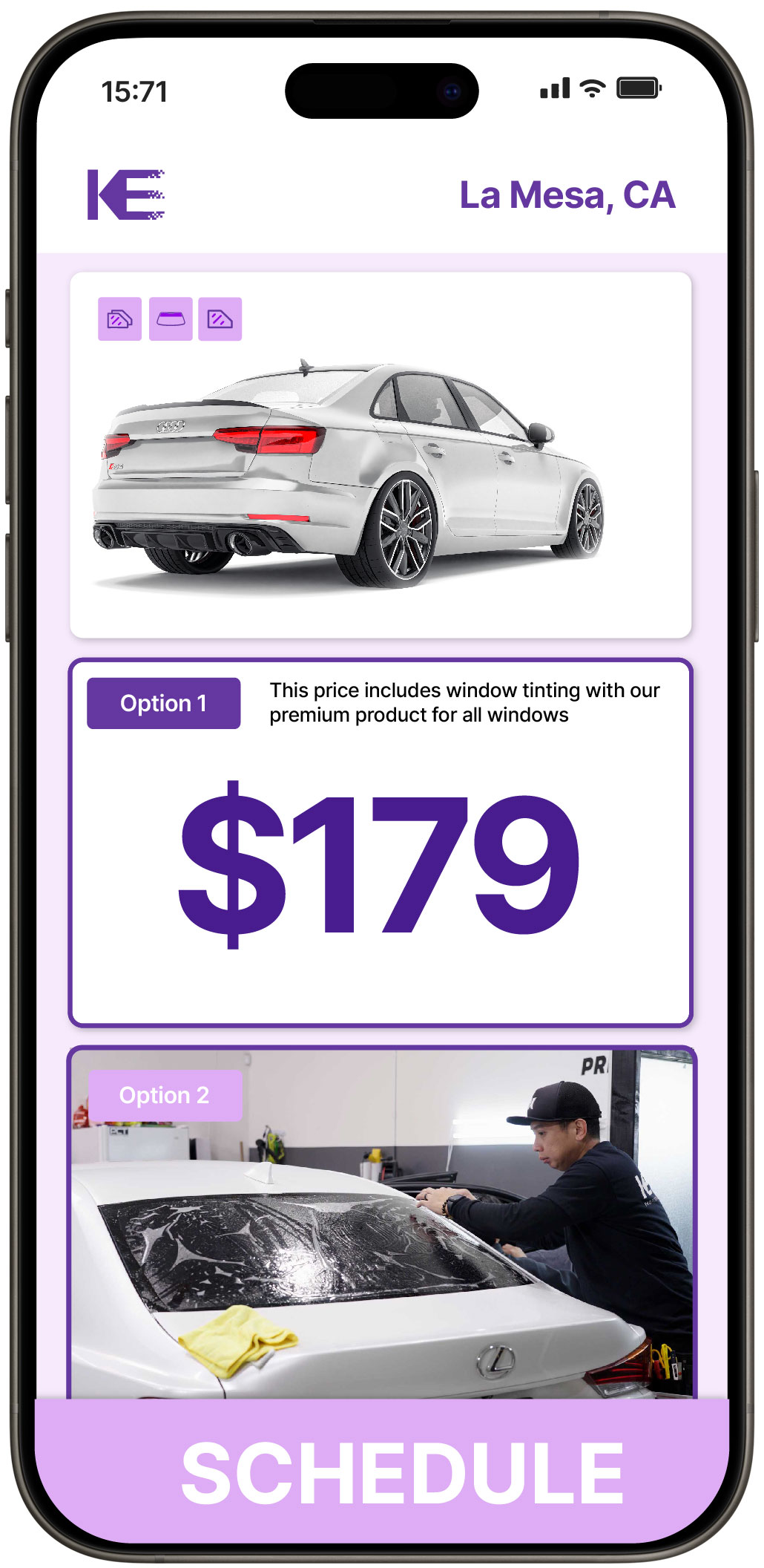 View Reasonable Car Window Tinting Rates in La Mesa, California