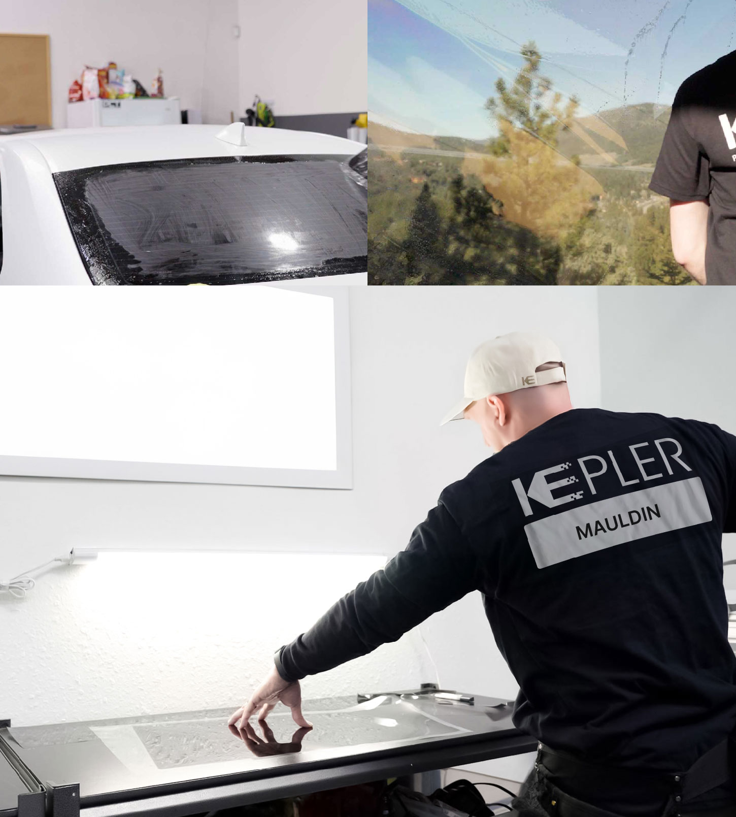 Window Tinting Specialist Cutting Film in Mauldin, South Carolina
