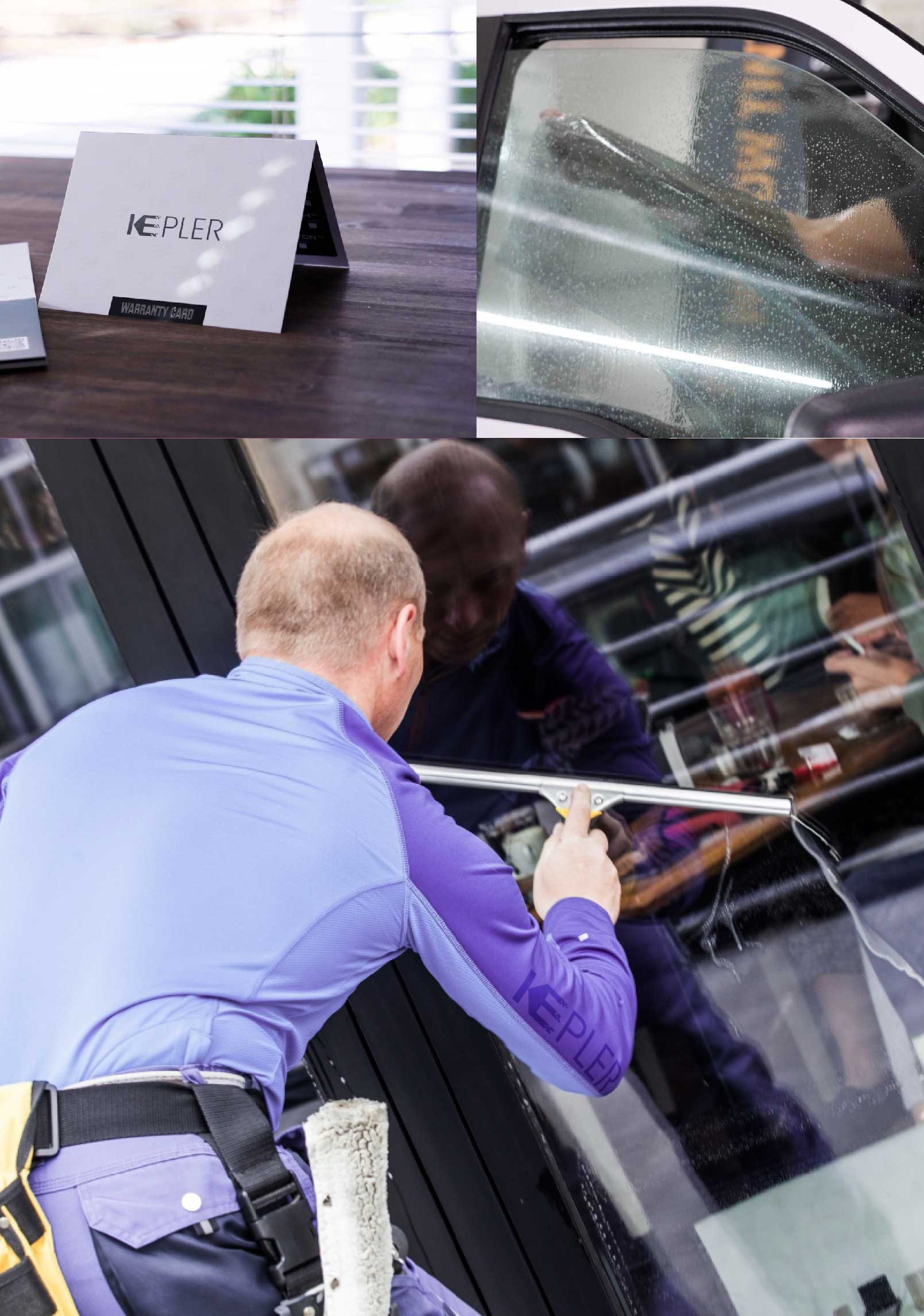 Kepler Expert Applying Anti-Graffiti Window Film to a Broken Arrow Shop Front