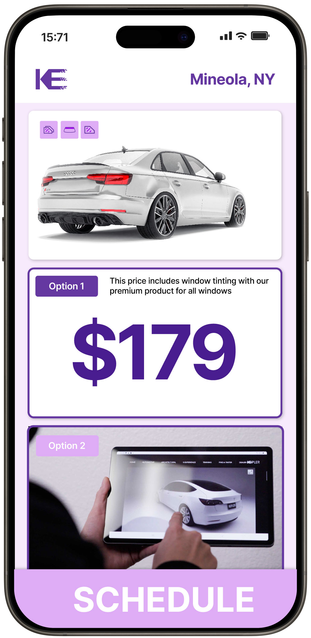 View Reasonable Car Window Tinting Rates in Mineola, New York