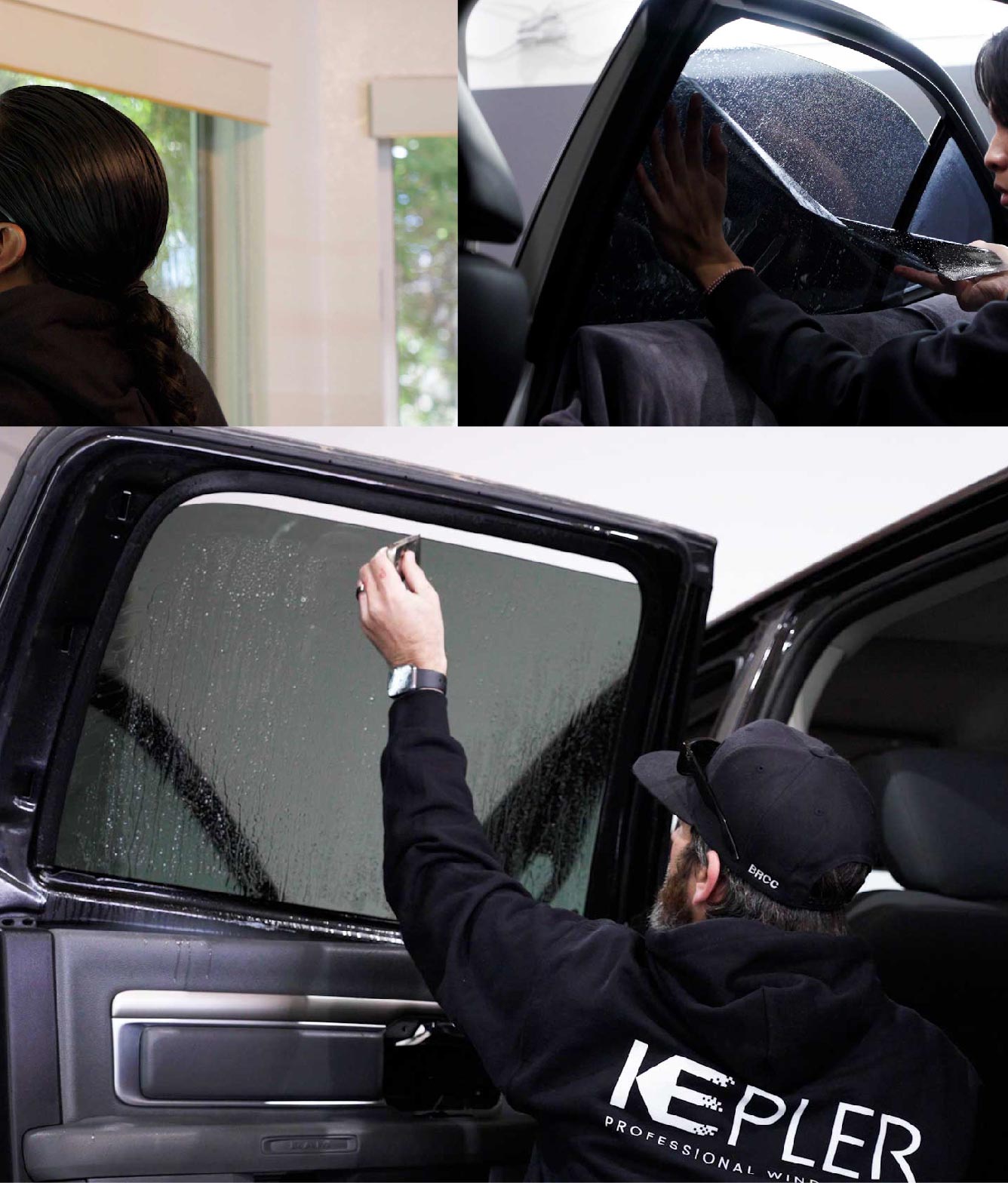 Kepler Window Tinting Specialists at Work in Victorville, California