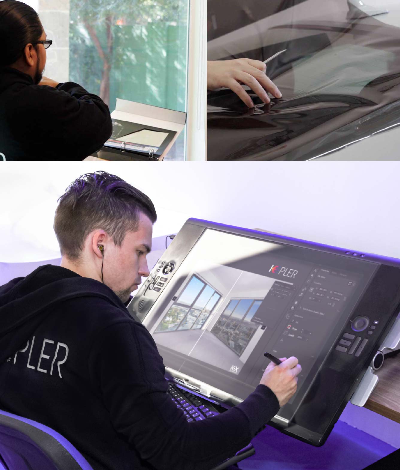 Kepler Specialist Performing Commercial Window Tinting in San Luis San Luis