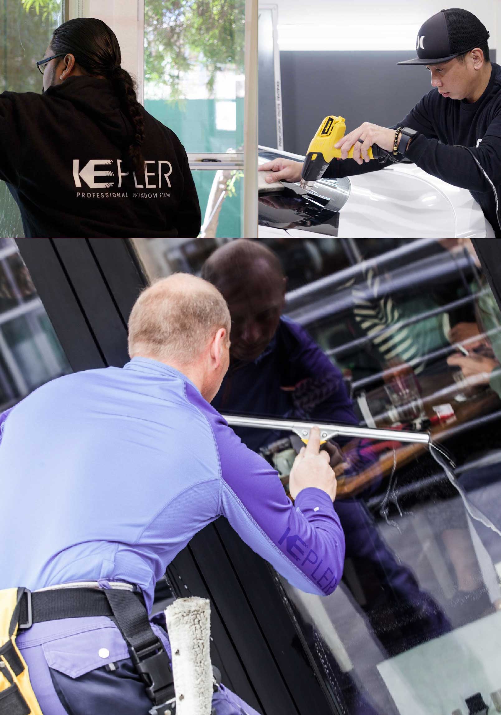 Kepler Expert Applying Anti-Graffiti Window Film to a Colton Shop Front