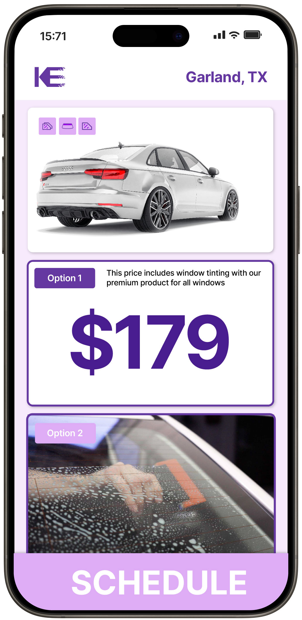 View Competitive Car Window Tinting Rates in Garland, Texas