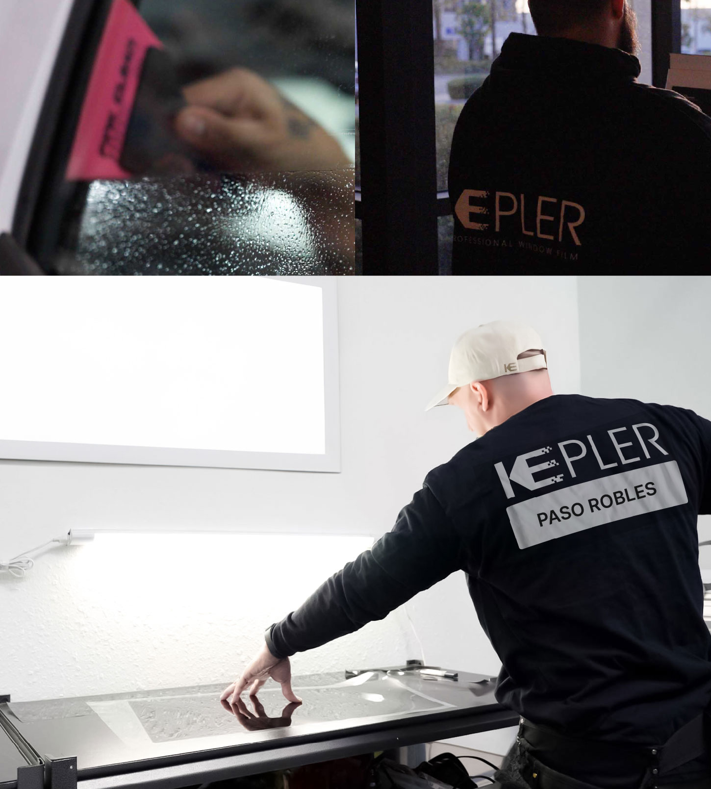 Window Tinting Specialist Cutting Film in Paso Robles, California