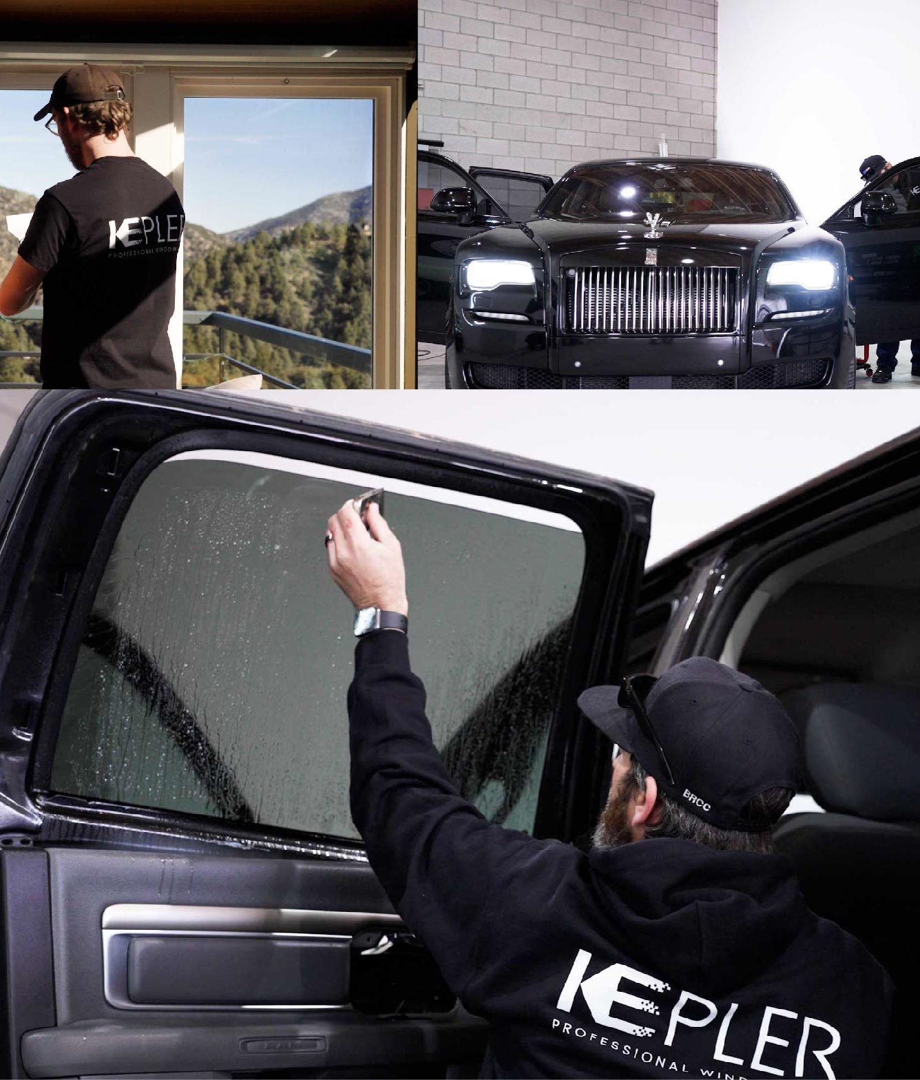 Kepler Window Tinting Specialists at Work in Bryantville, Massachusetts