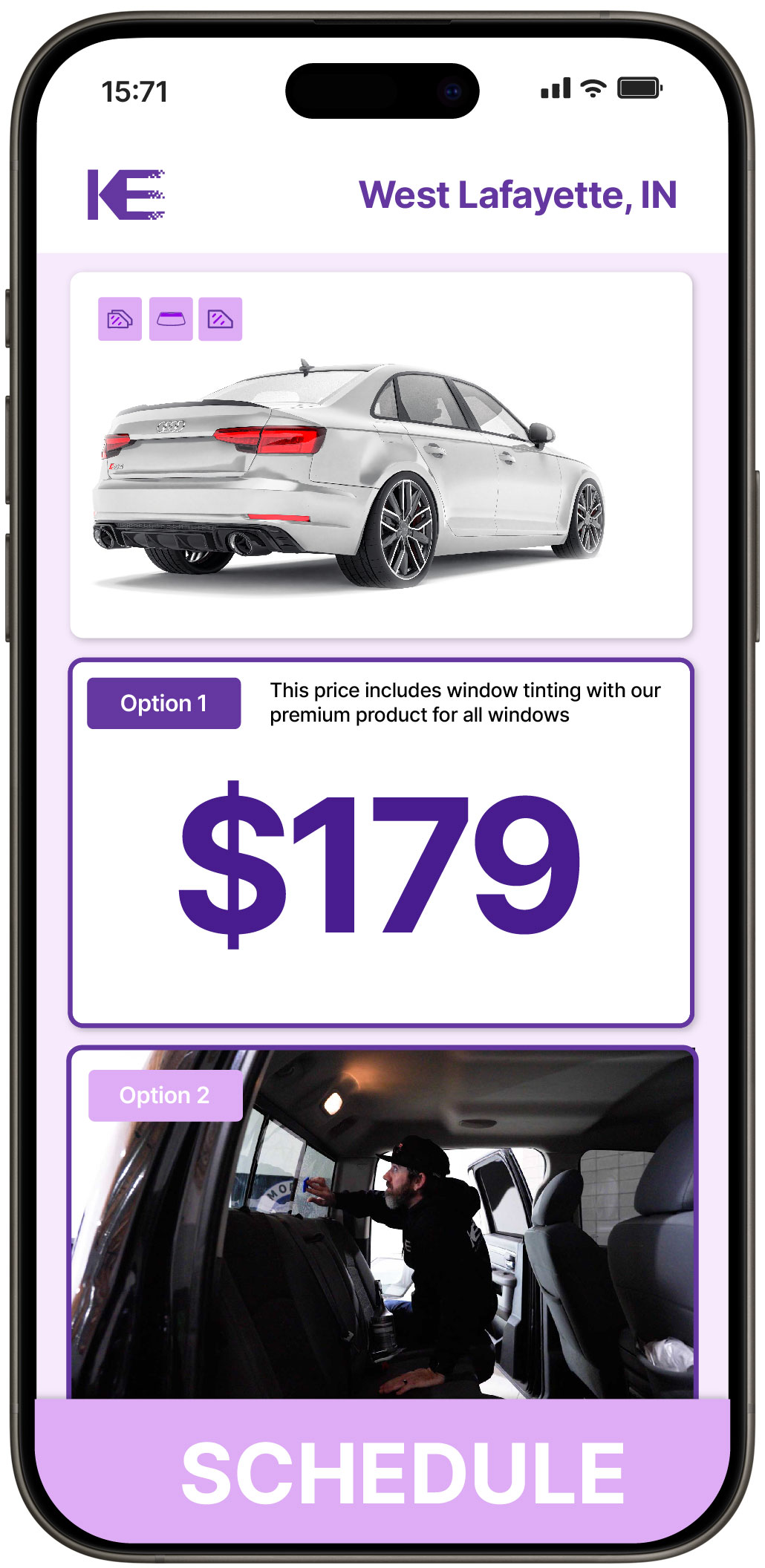 View Affordable Car Window Tinting Costs in West Lafayette, Indiana