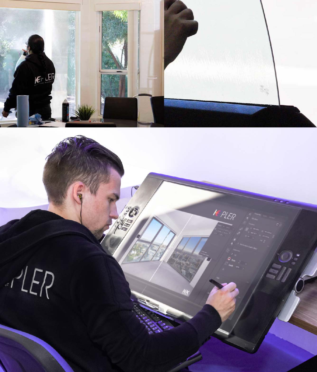 Kepler Specialist Performing Commercial Window Tinting in Burnsville Burnsville