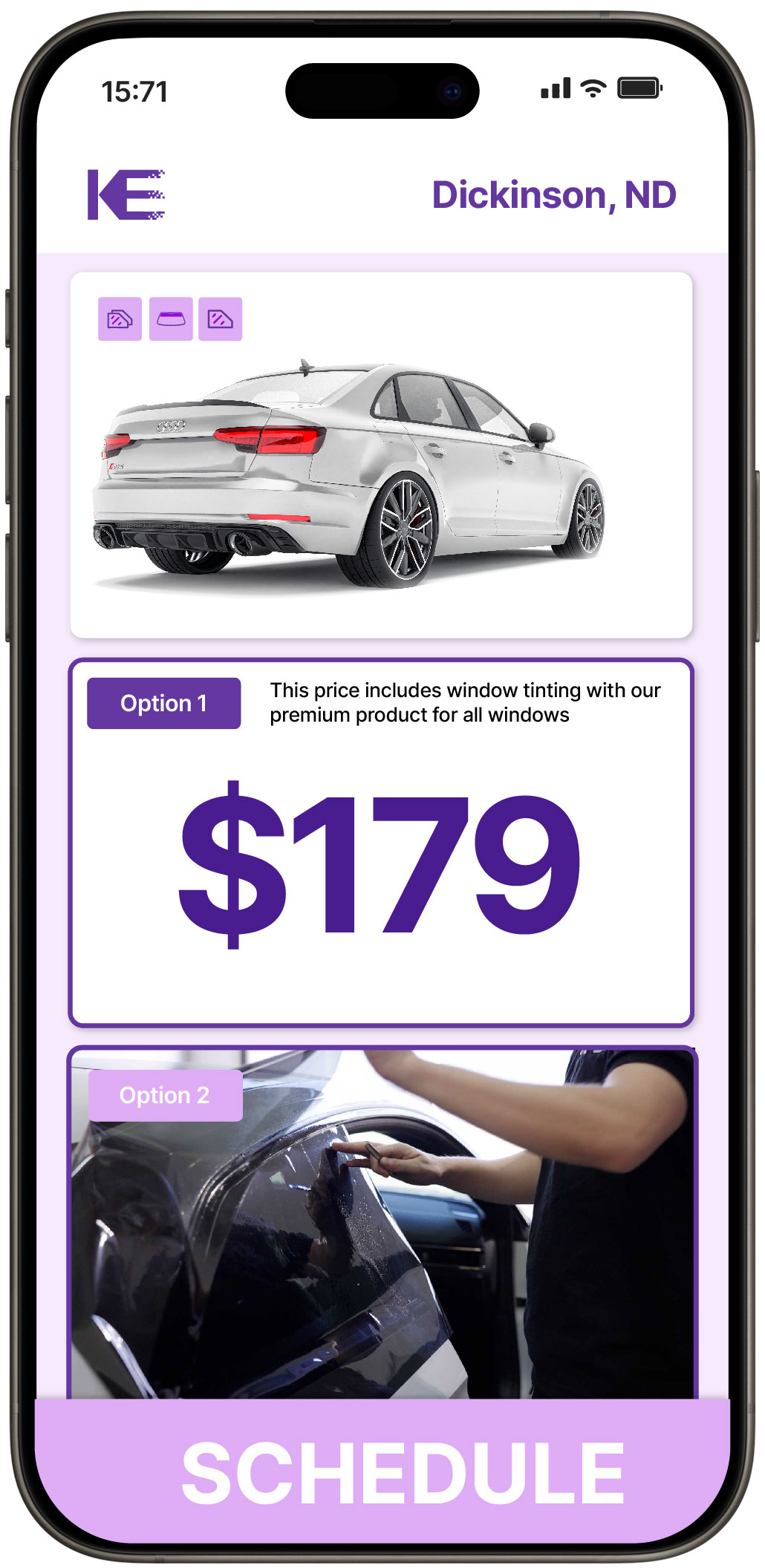 View Competitive Car Window Tinting Costs in Dickinson, North Dakota
