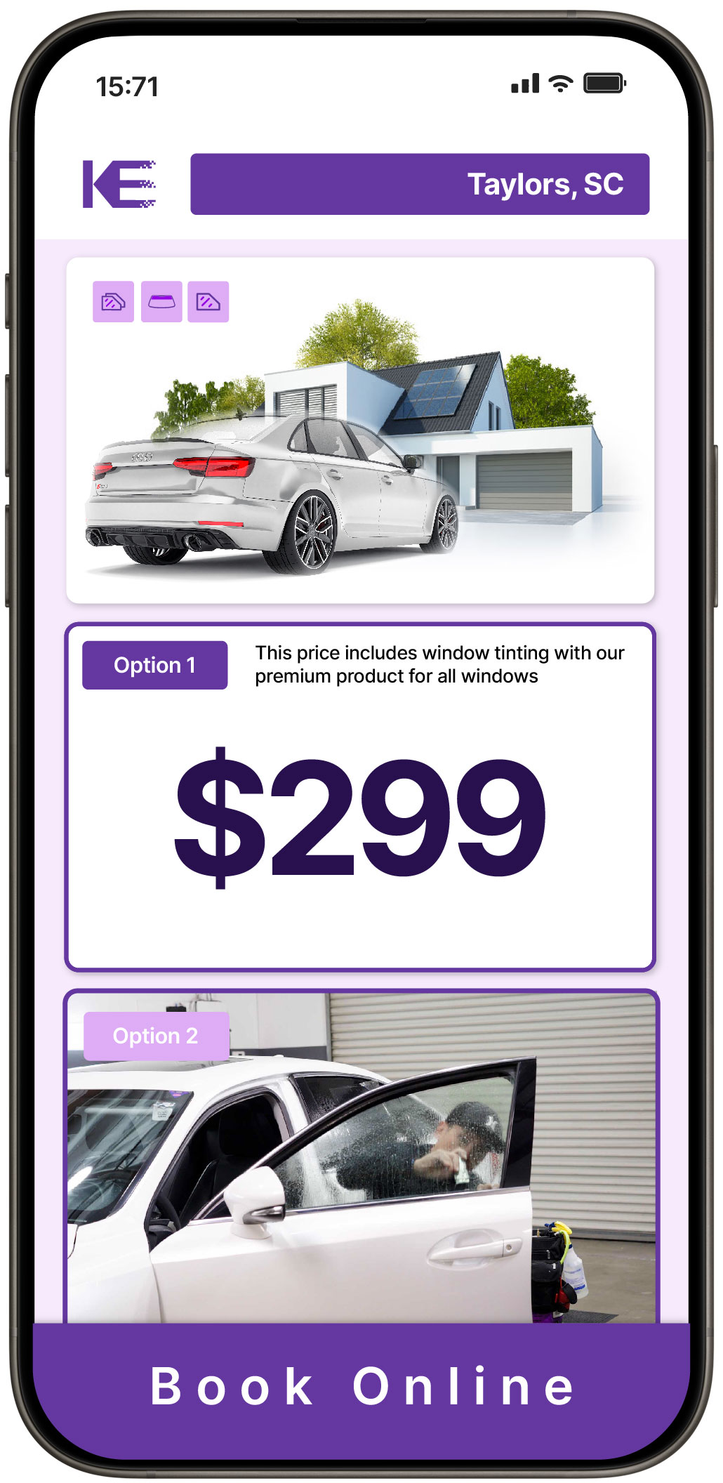 View Competitive Window Tinting Prices in Taylors, South Carolina