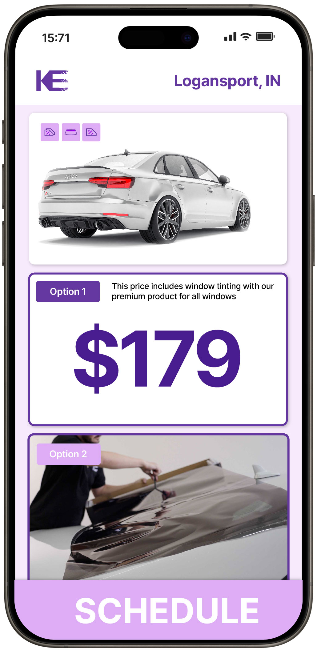 View Affordable Car Window Tinting Prices in Logansport, Indiana