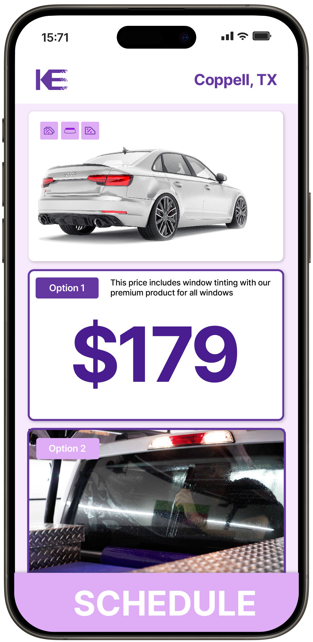 View Competitive Car Window Tinting Prices in Coppell, Texas