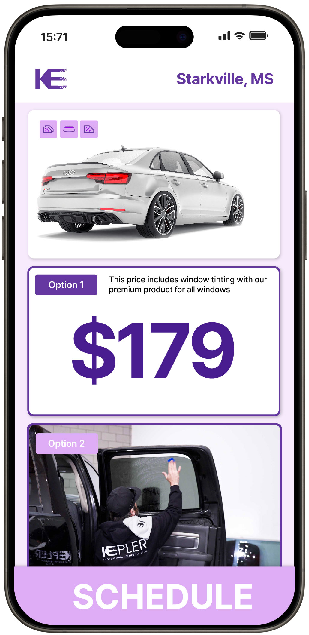 View Reasonable Car Window Tinting Prices in Starkville, Mississippi