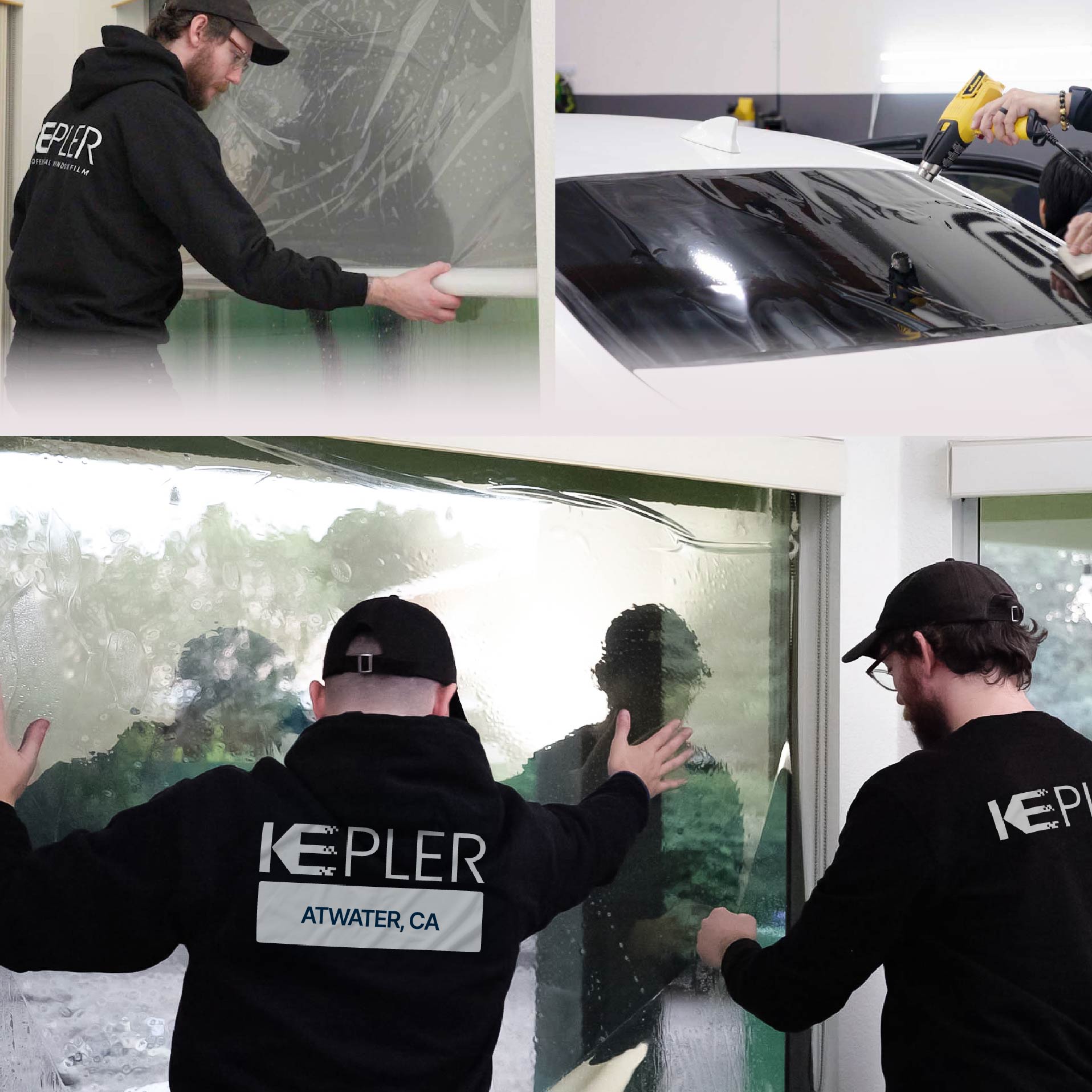 Kepler Specialist Performing Commercial Window Tinting in Atwater Atwater