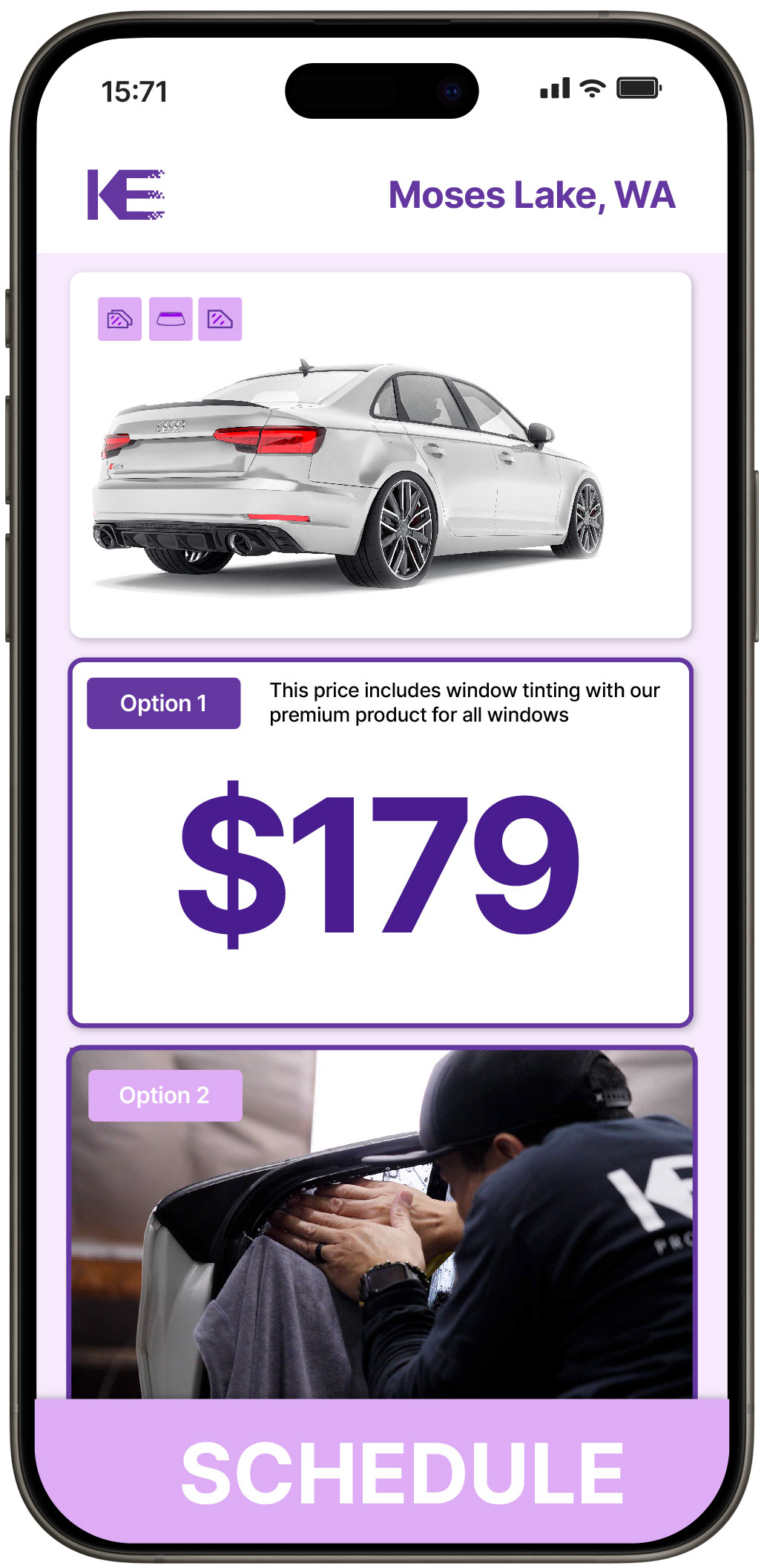 View Competitive Car Window Tinting Rates in Moses Lake, Washington