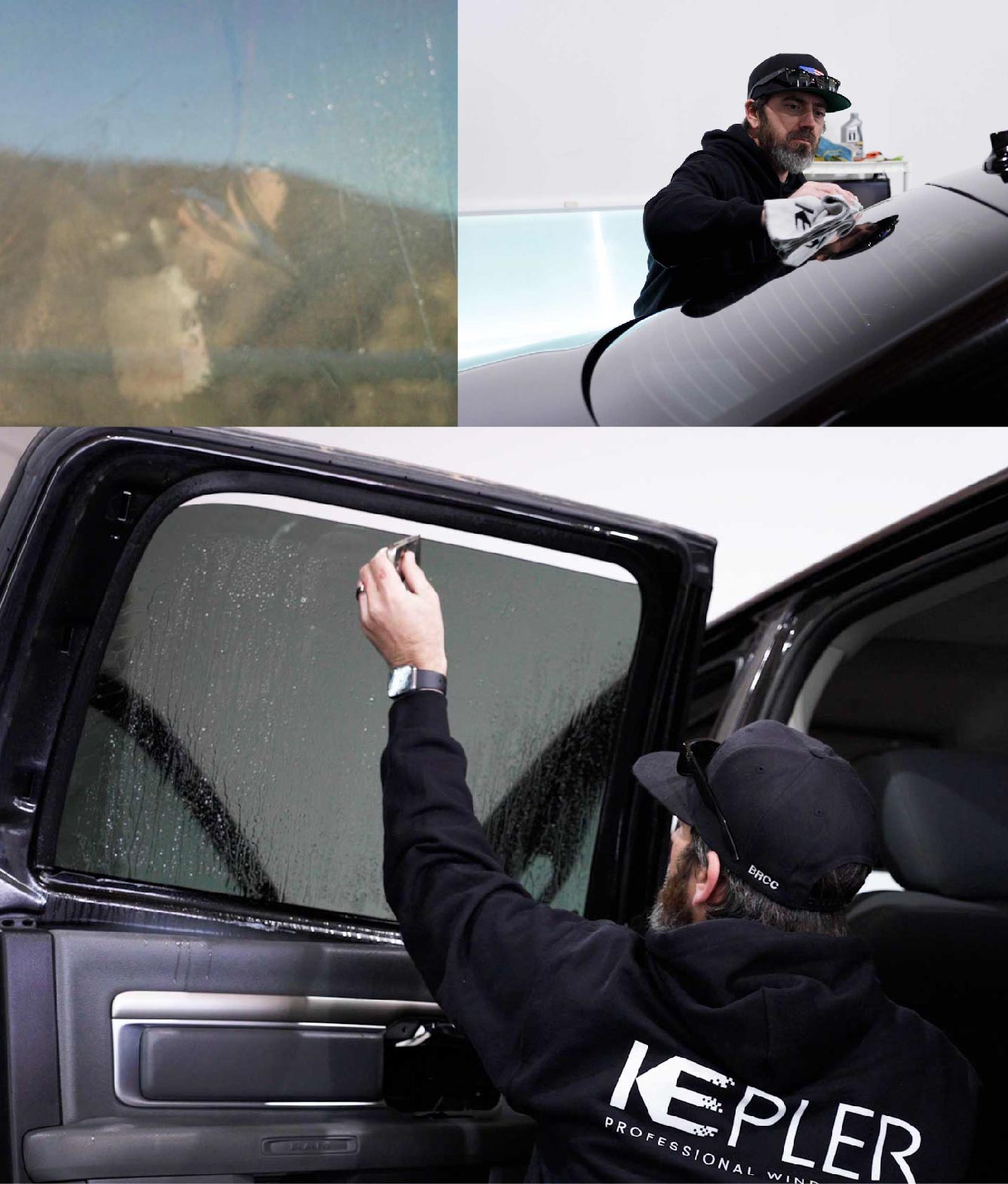 Kepler Window Tinting Specialists at Work in Salem, New Hampshire