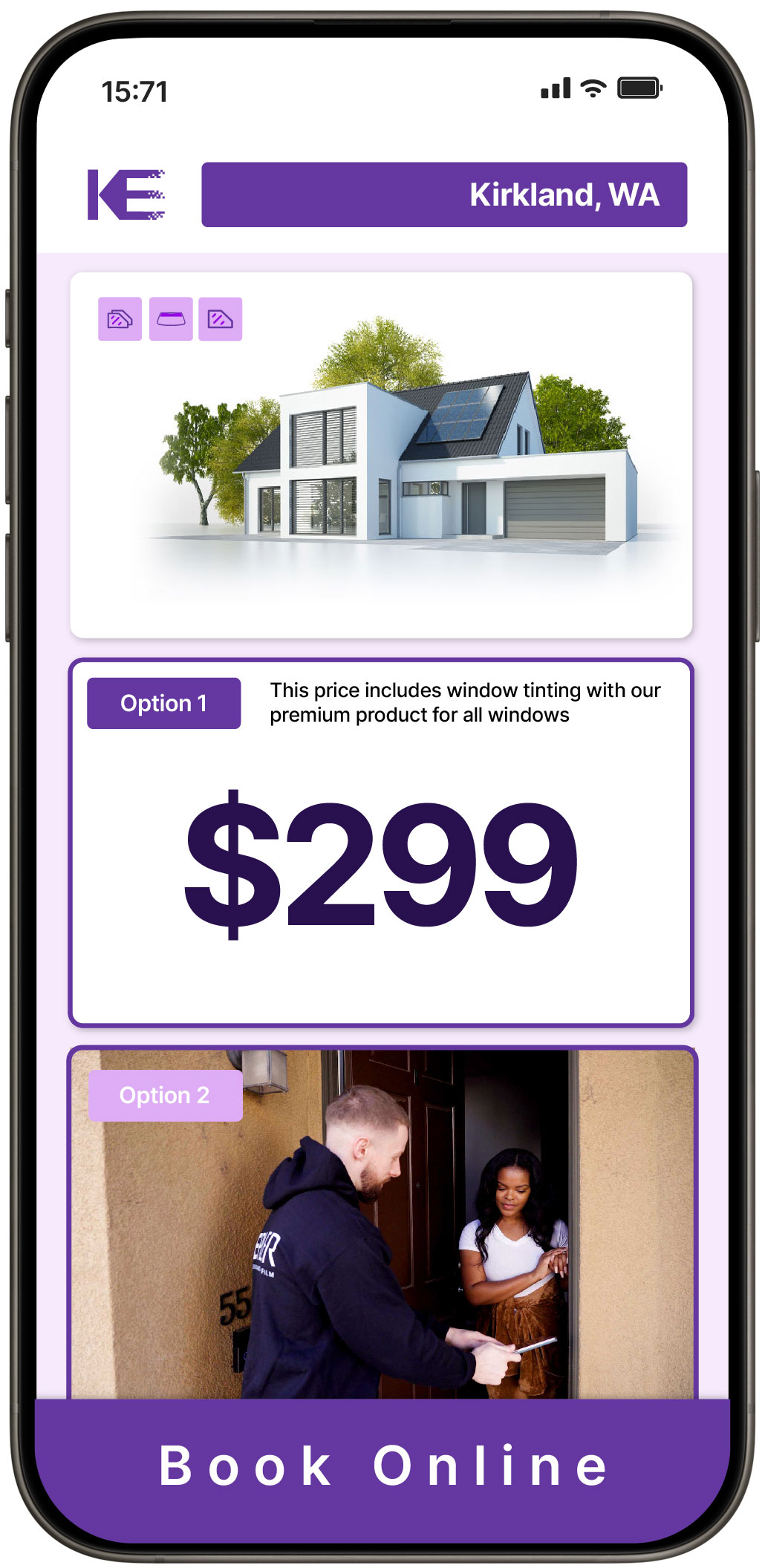 View Affordable Home Window Tinting Rates in Kirkland, Washington