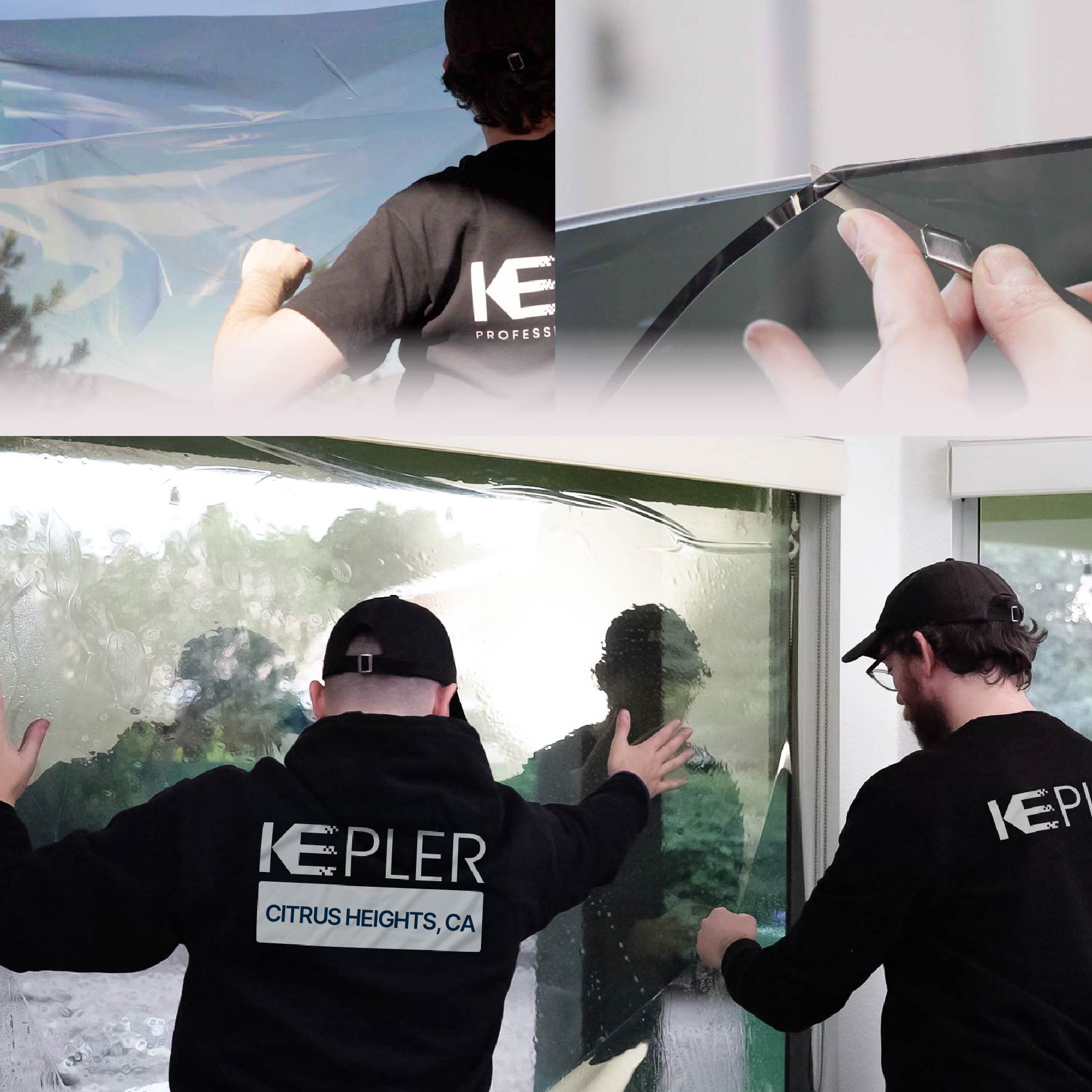 Kepler Specialist Performing Commercial Window Tinting in Citrus Heights Citrus Heights