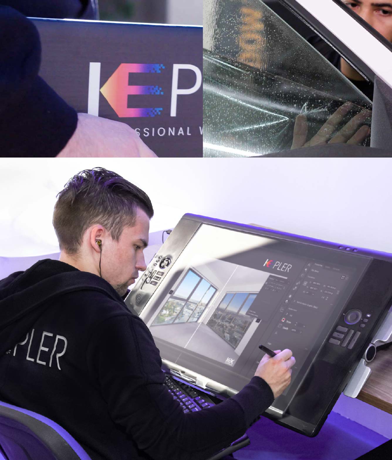 Kepler Specialist Performing Commercial Window Tinting in Sandy Sandy