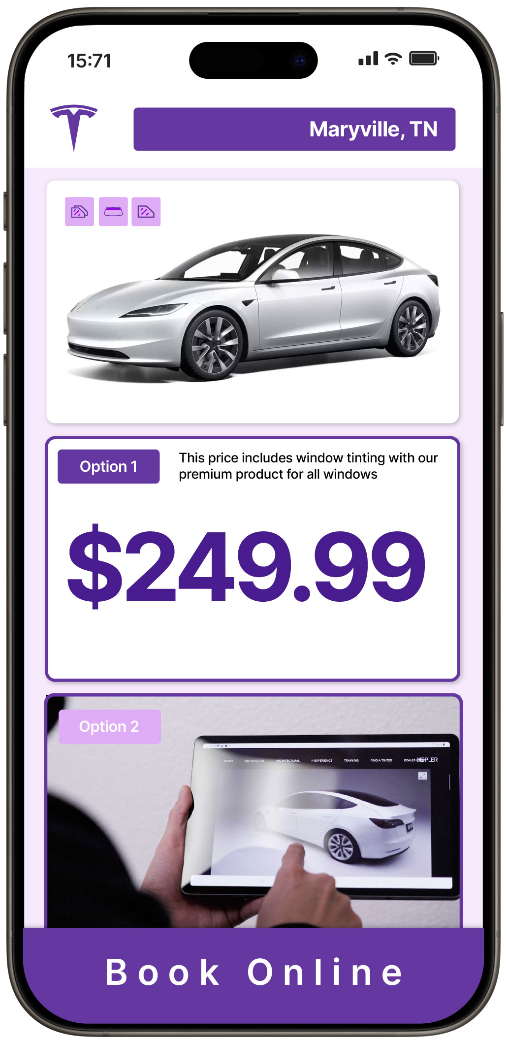 View Reasonable Tesla Window Tinting Costs in Lebanon, Tennessee