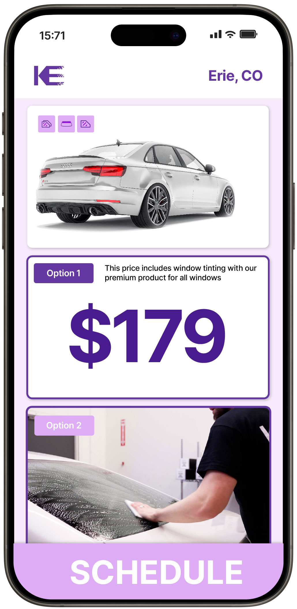 View Competitive Car Window Tinting Rates in Erie, Colorado