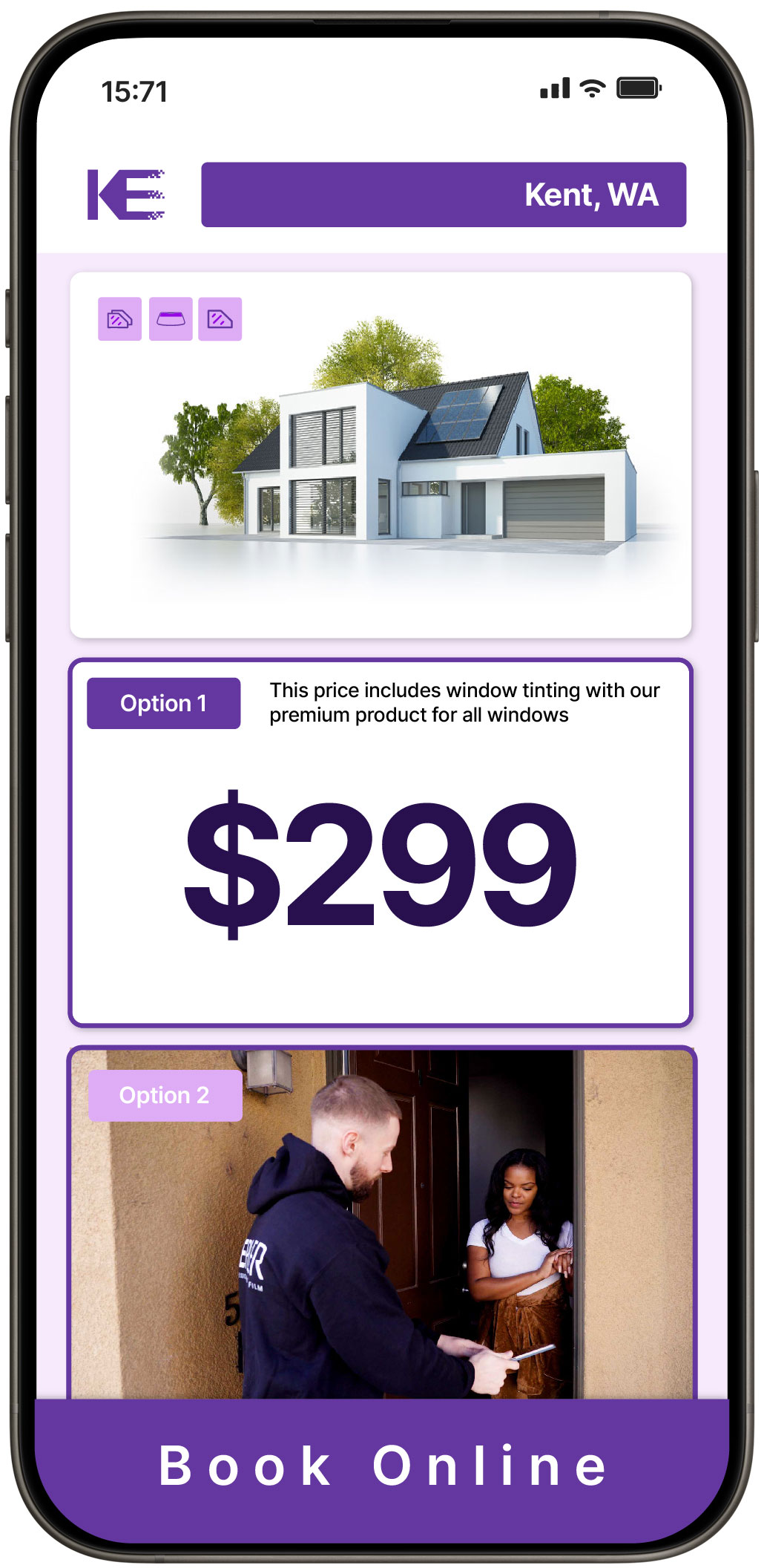 View Competitive Home Window Tinting Costs in Kent, Washington